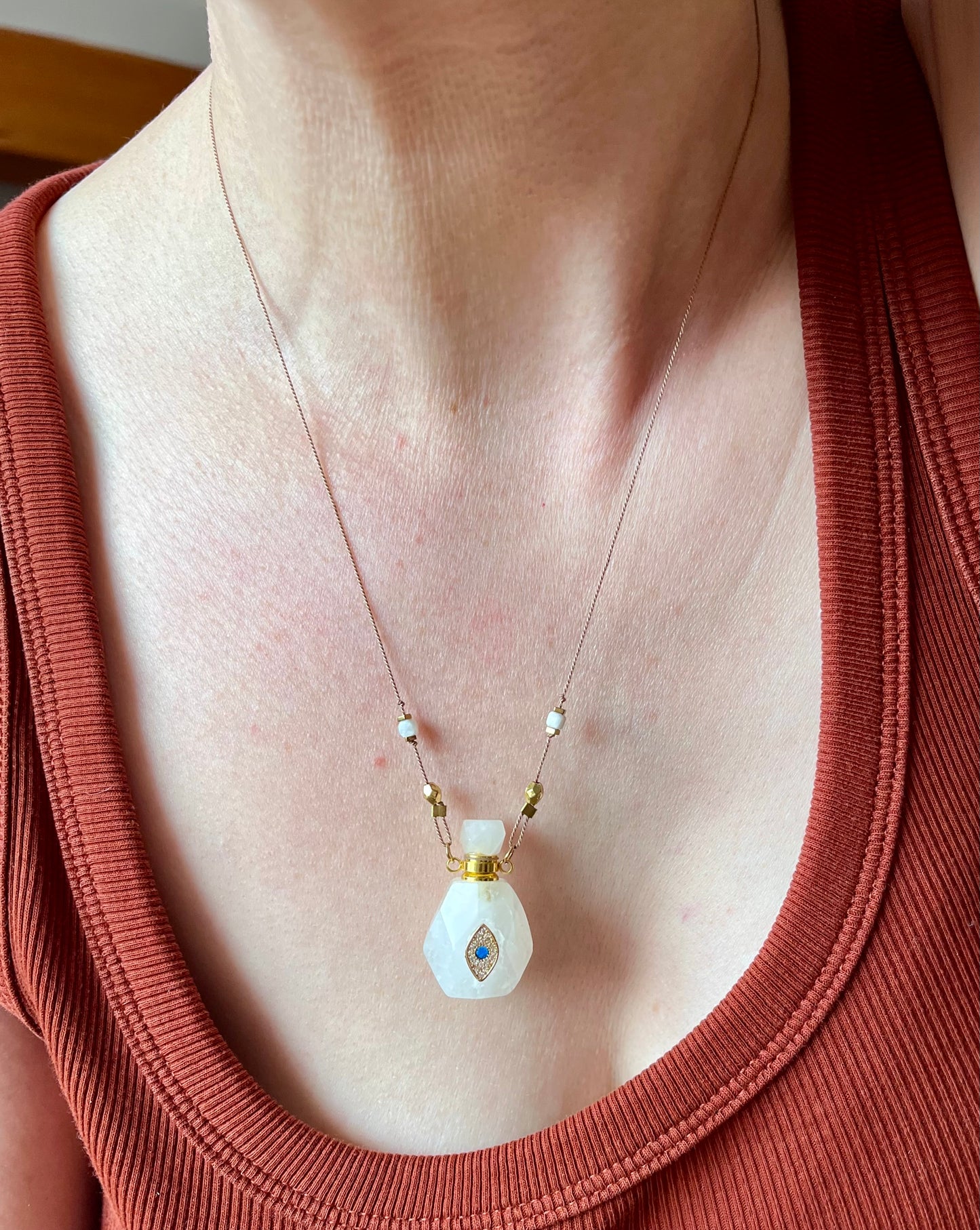 Collier fiole Quartz