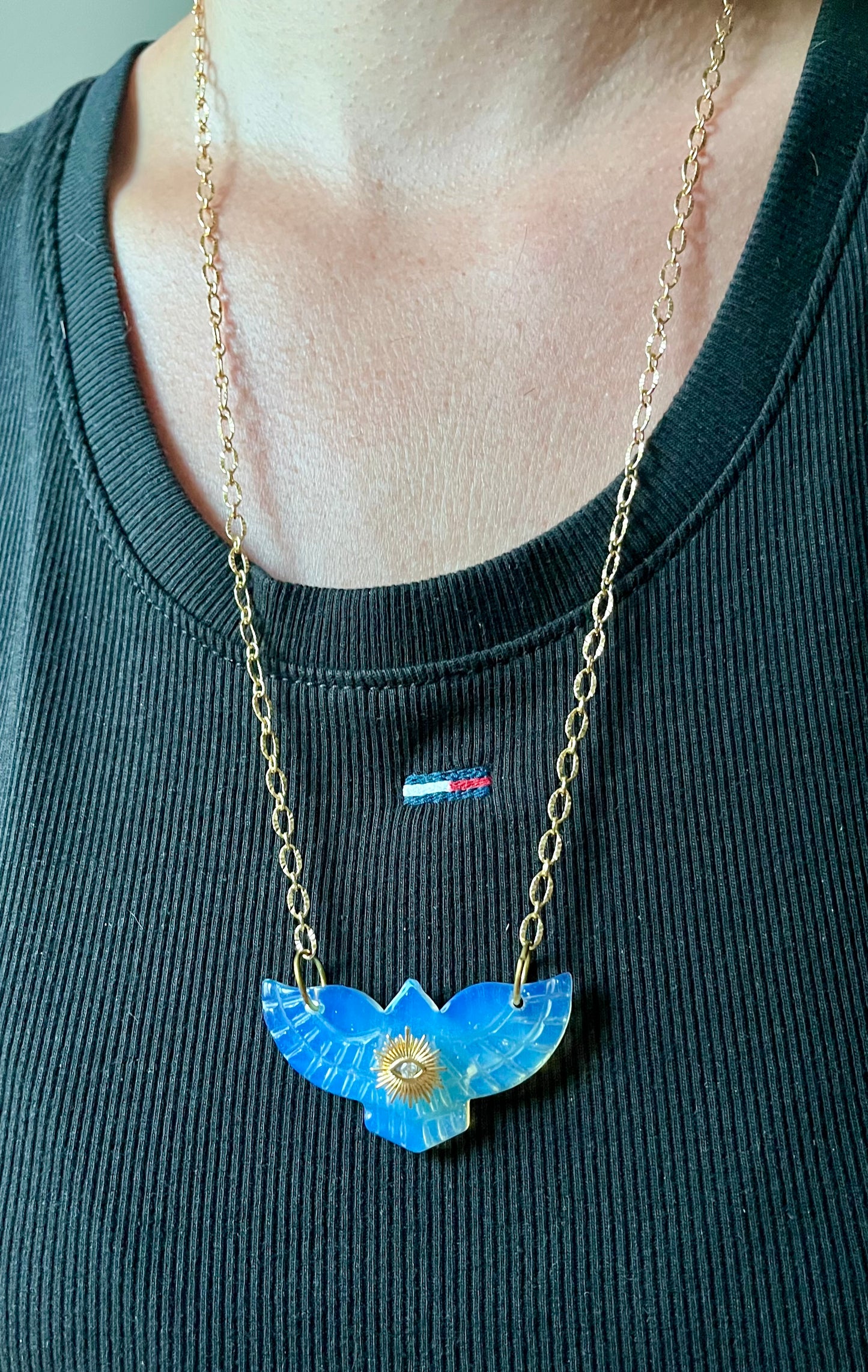 Sautoir Talisman Phœnix Opalite