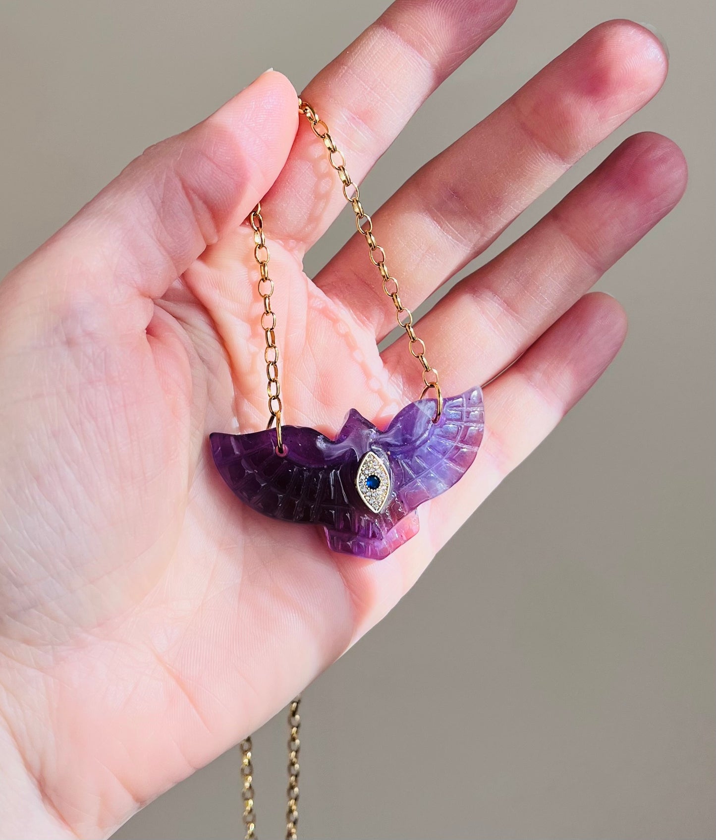 Sautoir phœnix Améthyste