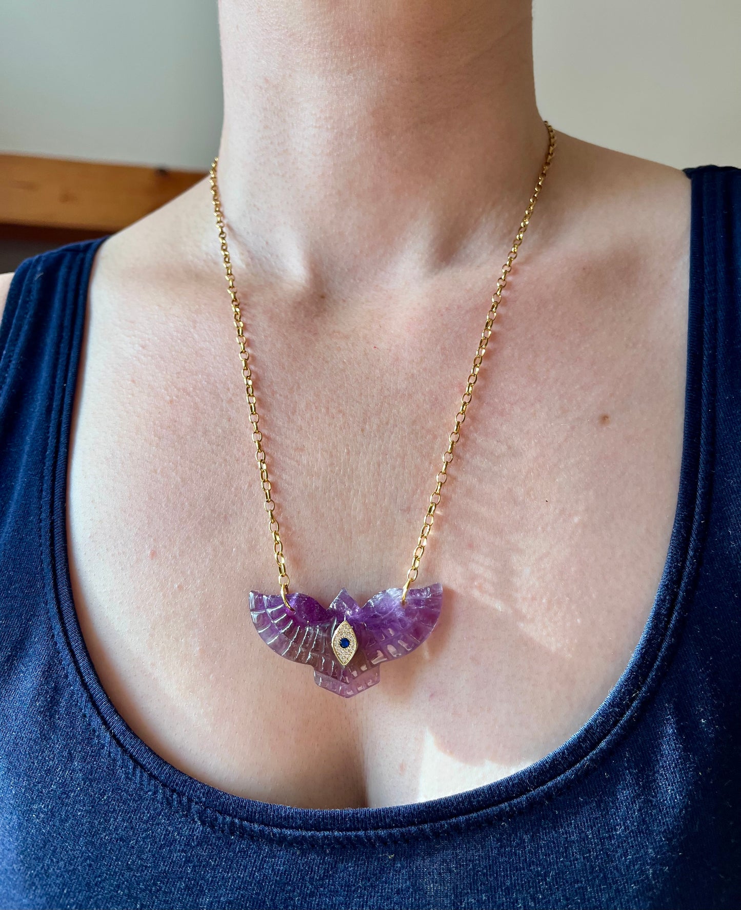 Sautoir phœnix Améthyste