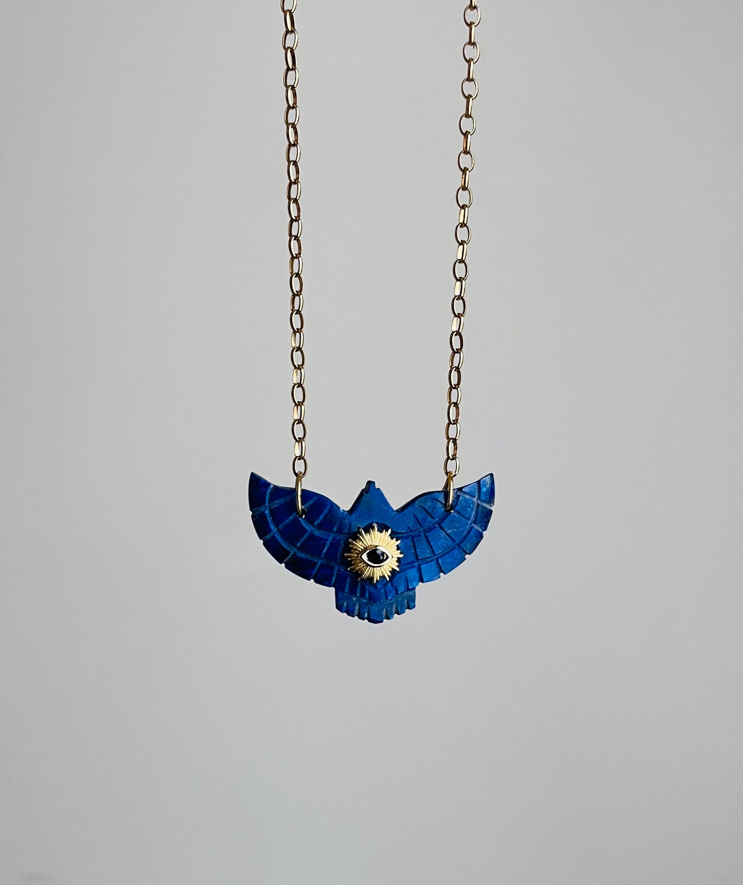 Sautoir phœnix Lapis-Lazuli