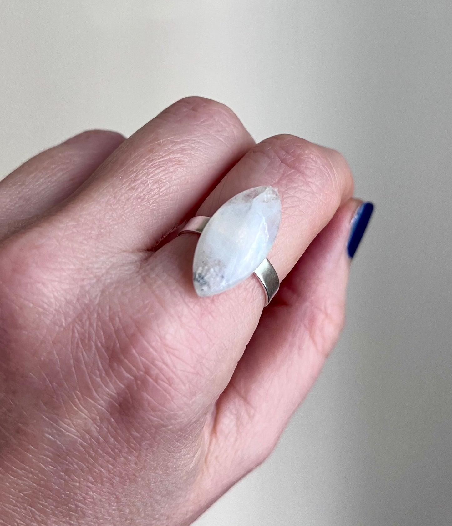 Bague argent 925 et Pierre de Lune