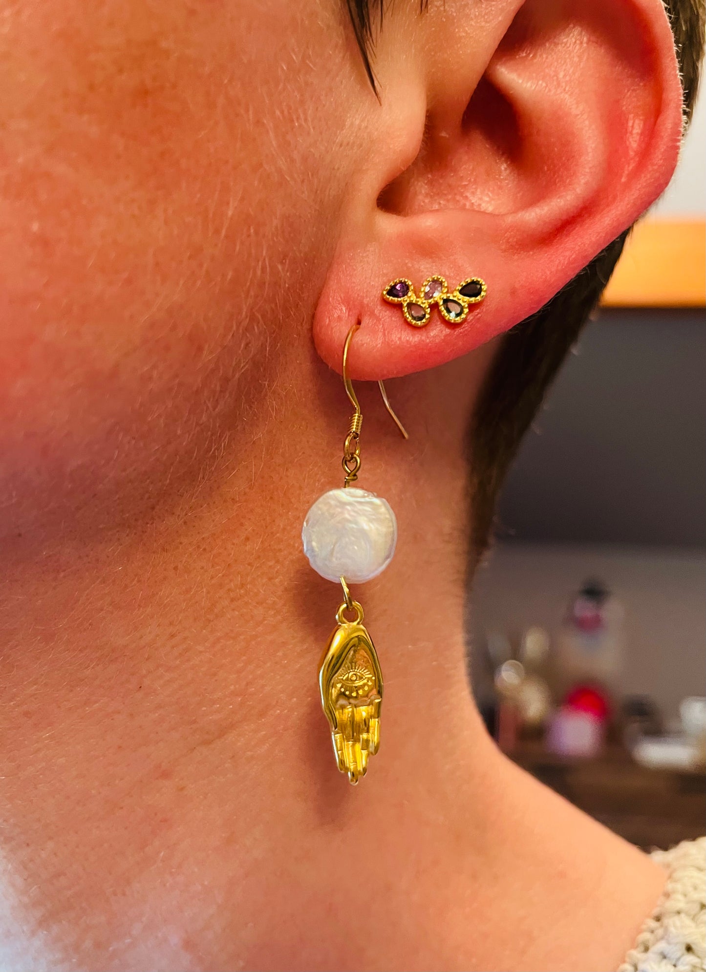 Boucles d’oreilles Perles d’eau douce