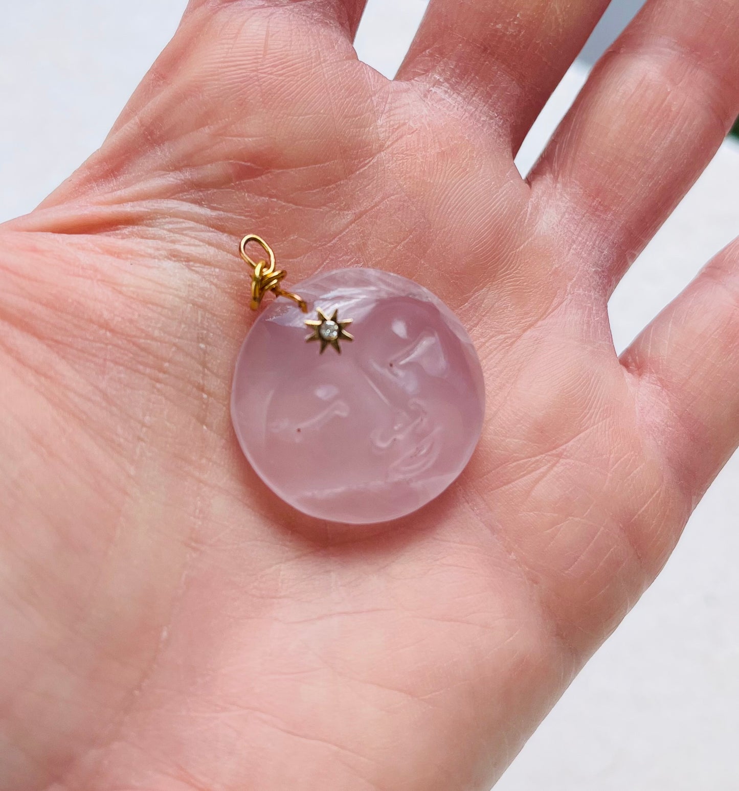 Pendentif grigri Quartz rose