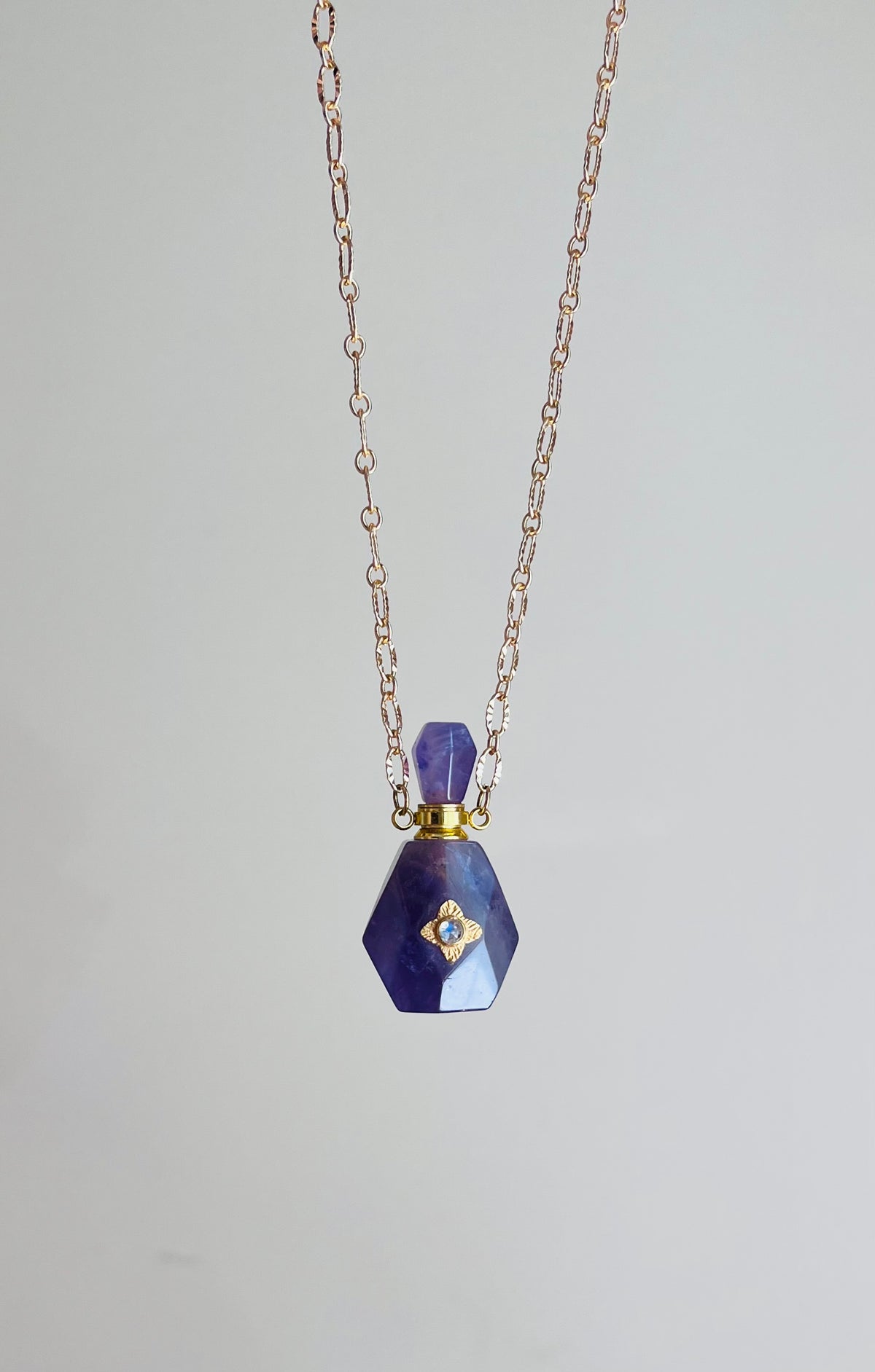Collier fiole Améthyste