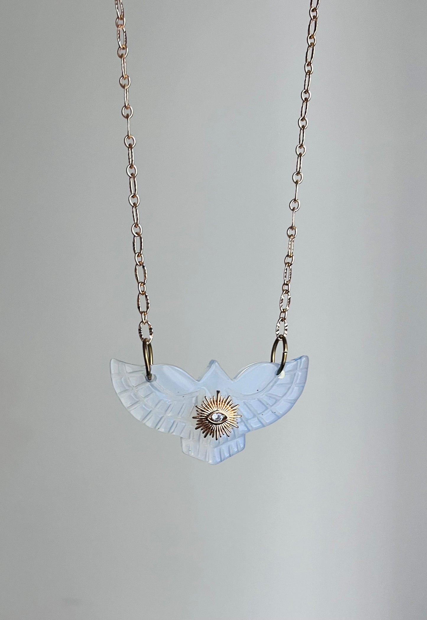 Sautoir Talisman Phœnix Opalite