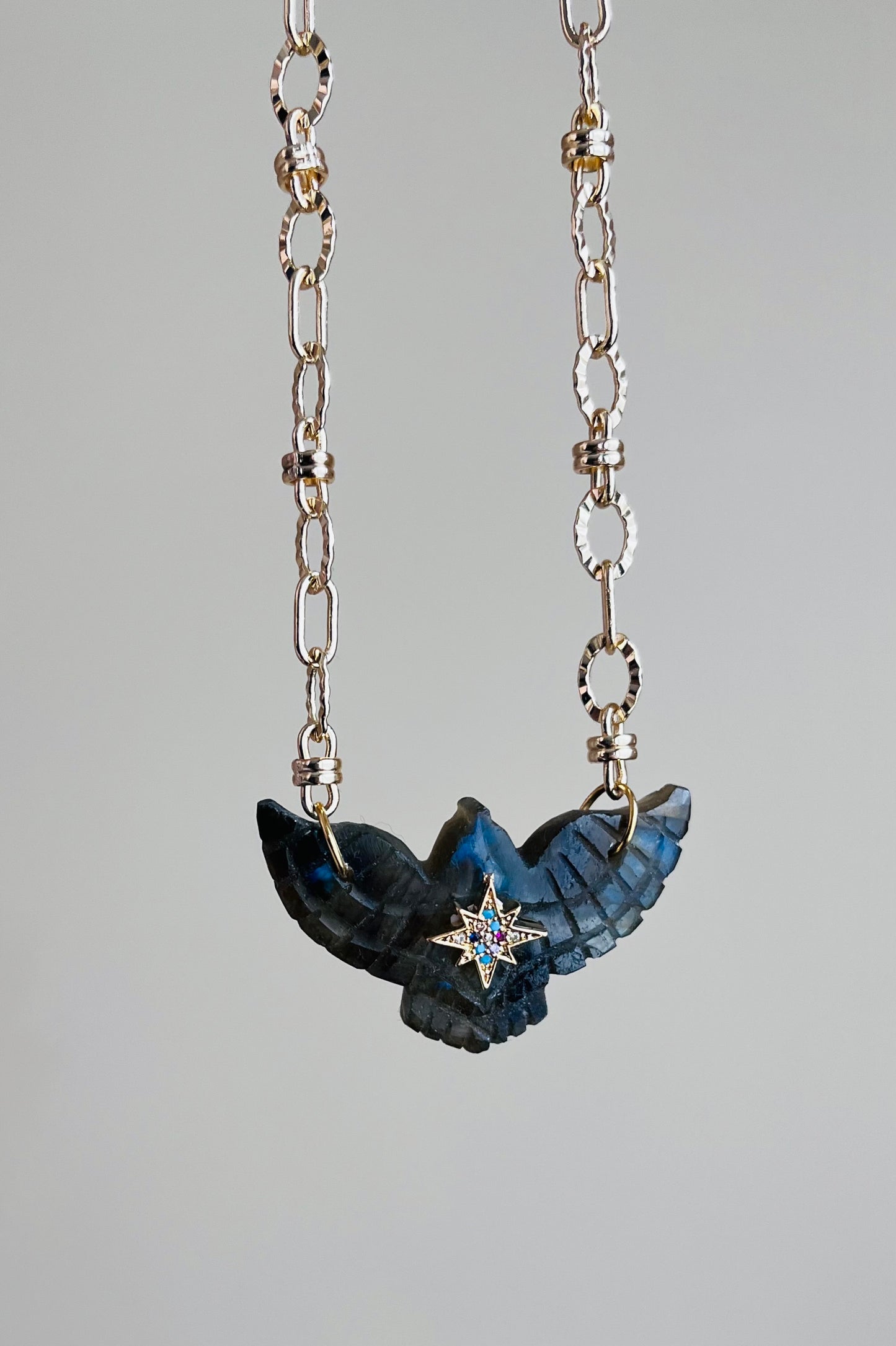 Collier phœnix protecteur Labradorite