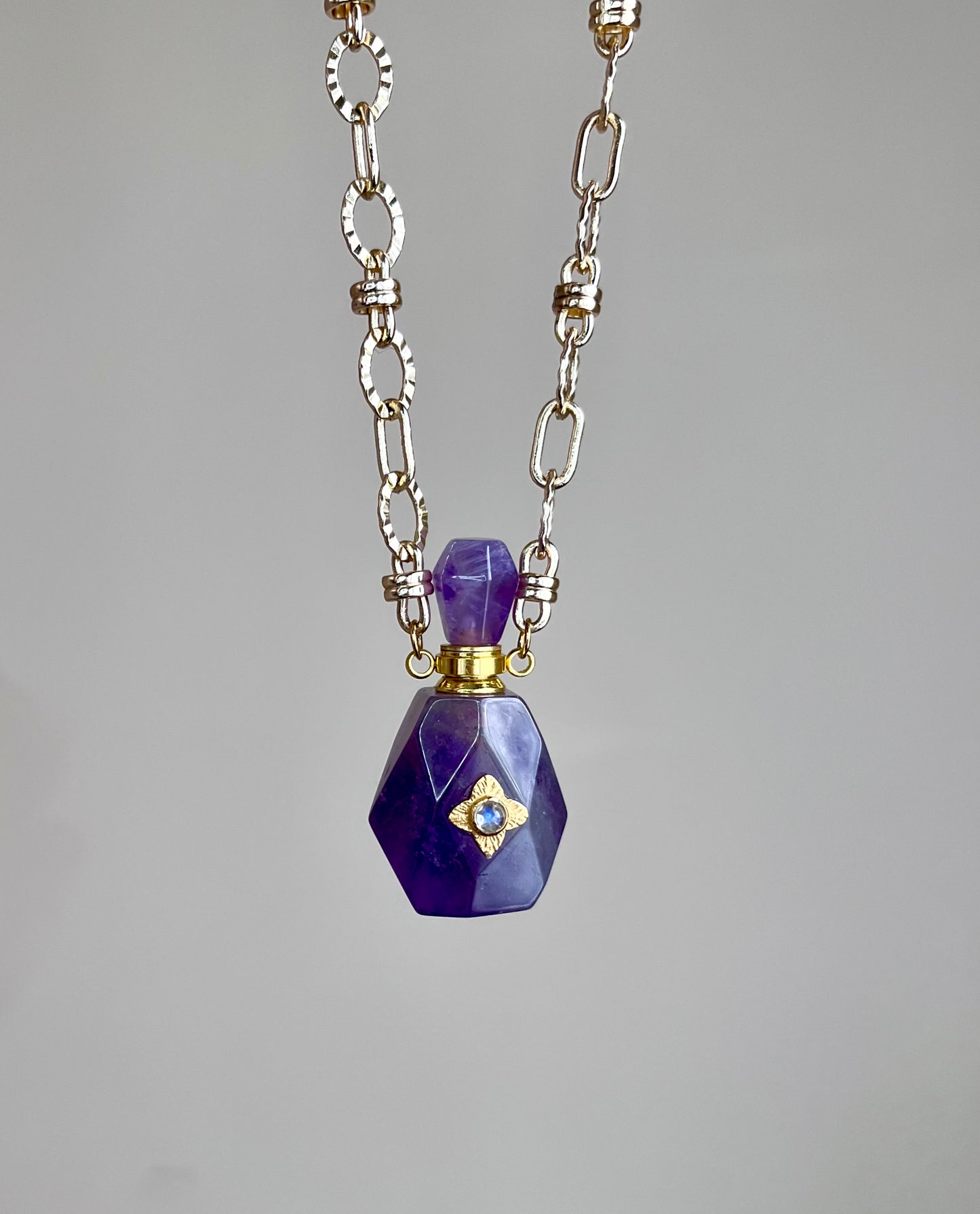 Collier fiole Améthyste