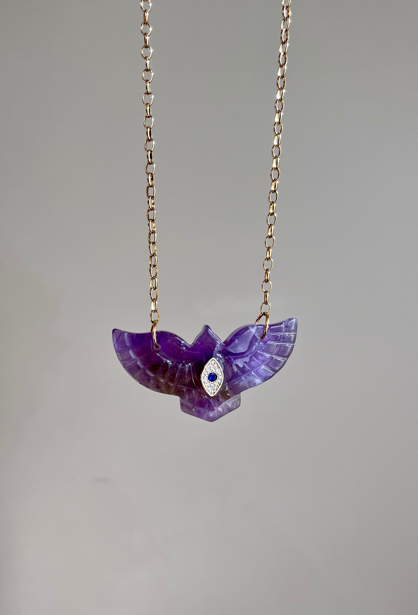 Sautoir phœnix Améthyste