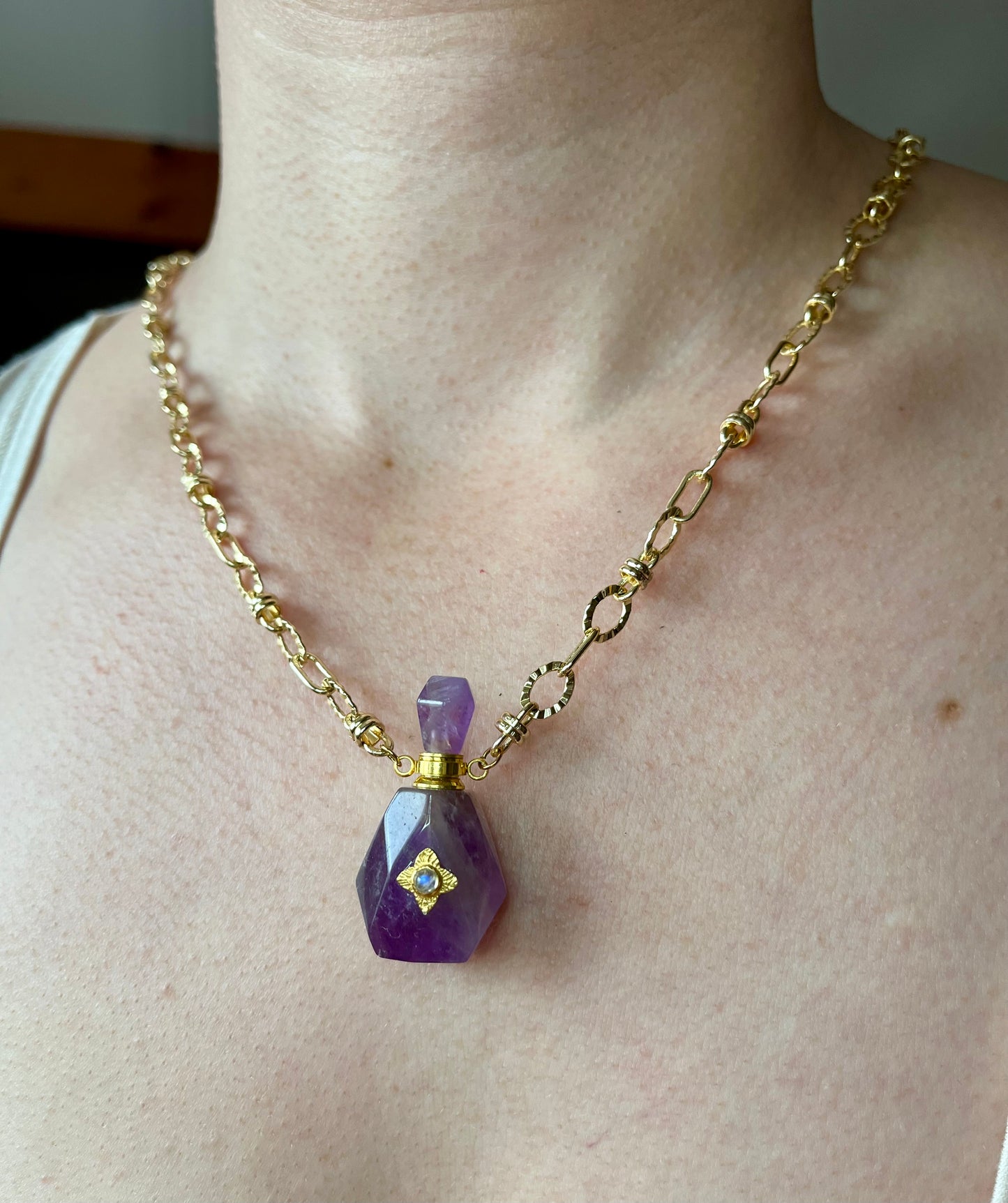 Collier fiole Améthyste