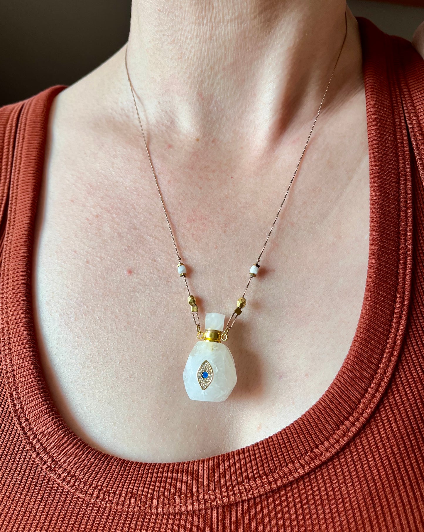 Collier fiole Quartz
