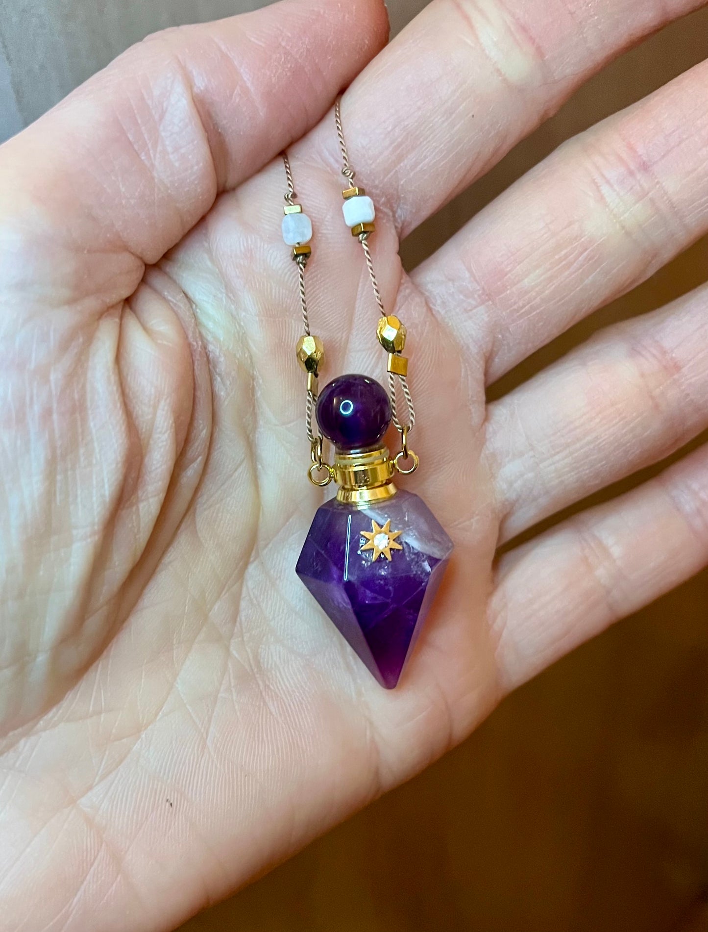 Collier fiole Améthyste