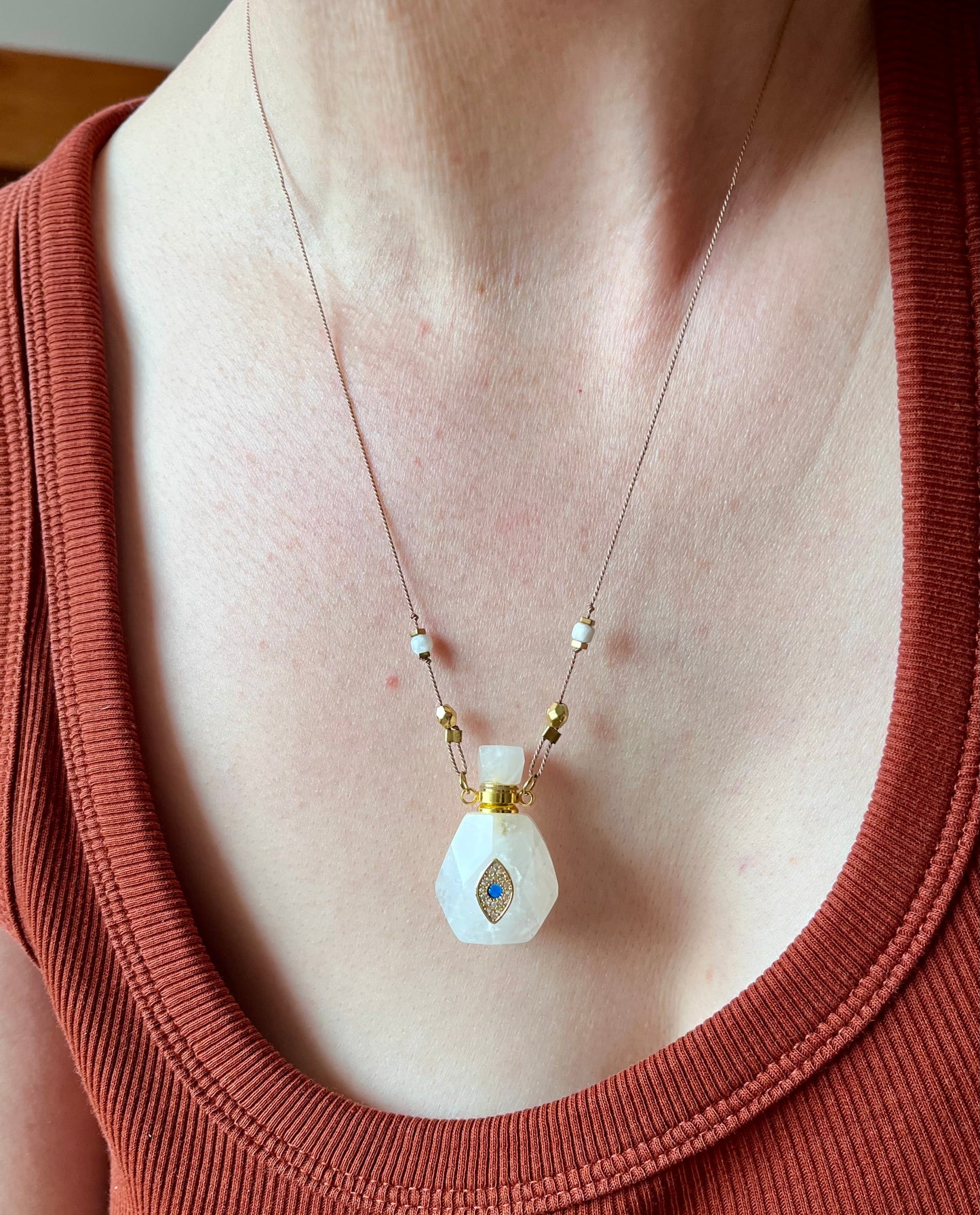 Collier fiole Quartz