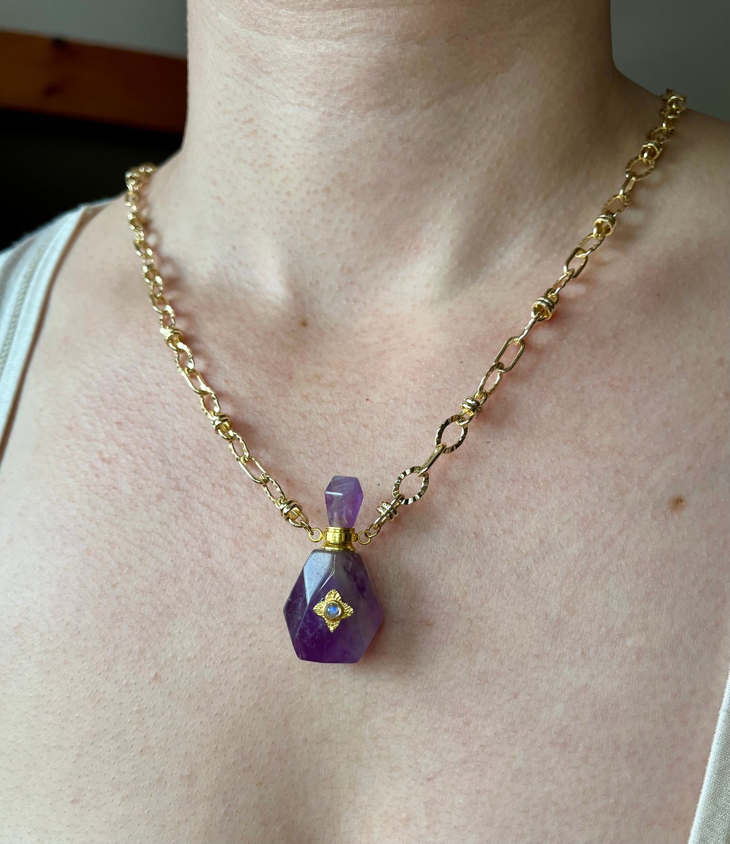 Collier fiole Améthyste
