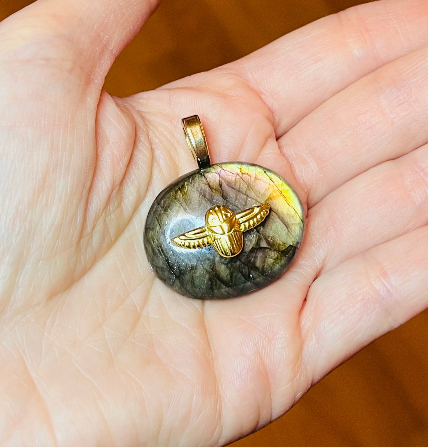 Pendentif talisman protecteur Labradorite