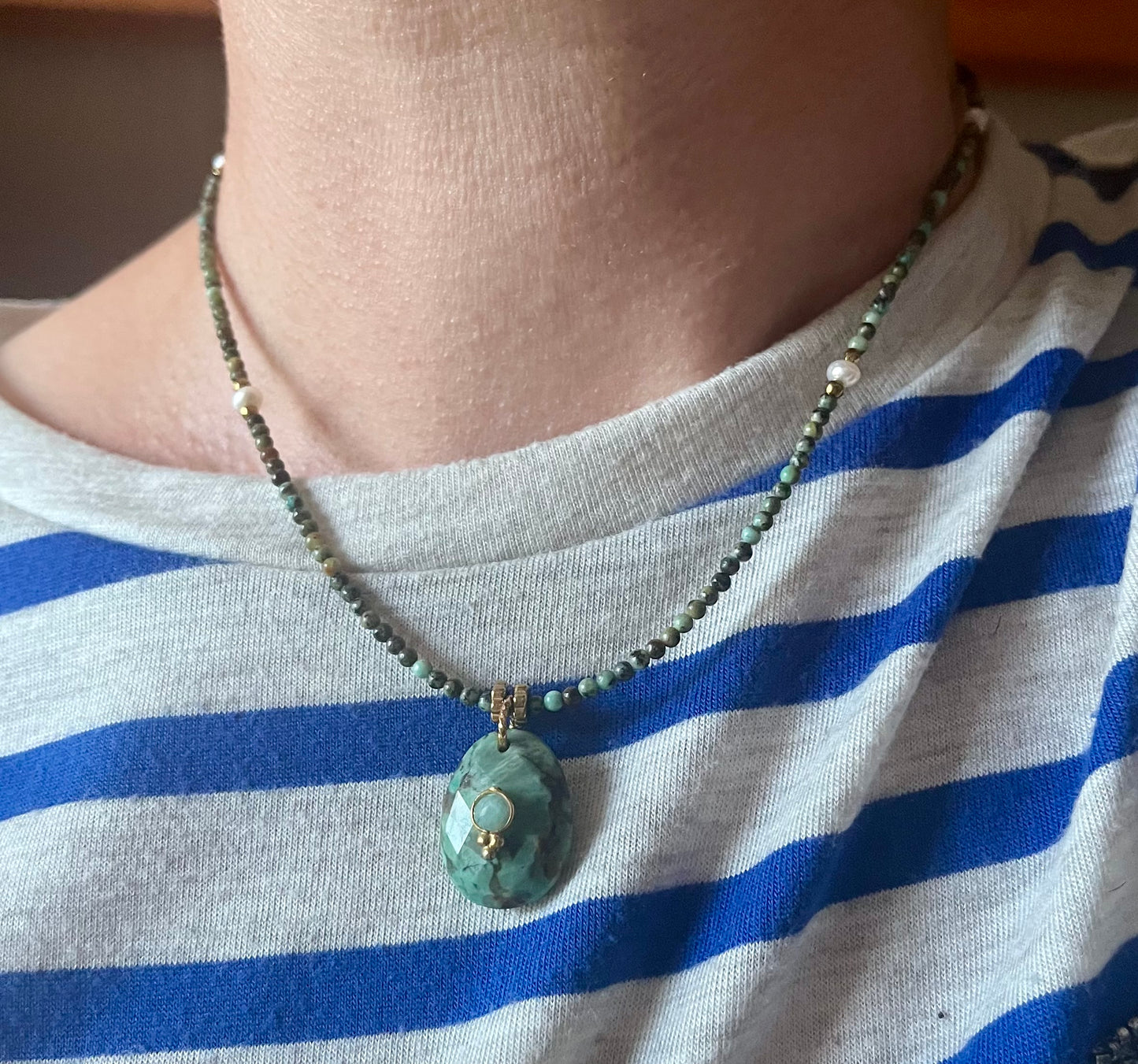 Collier sautoir talisman