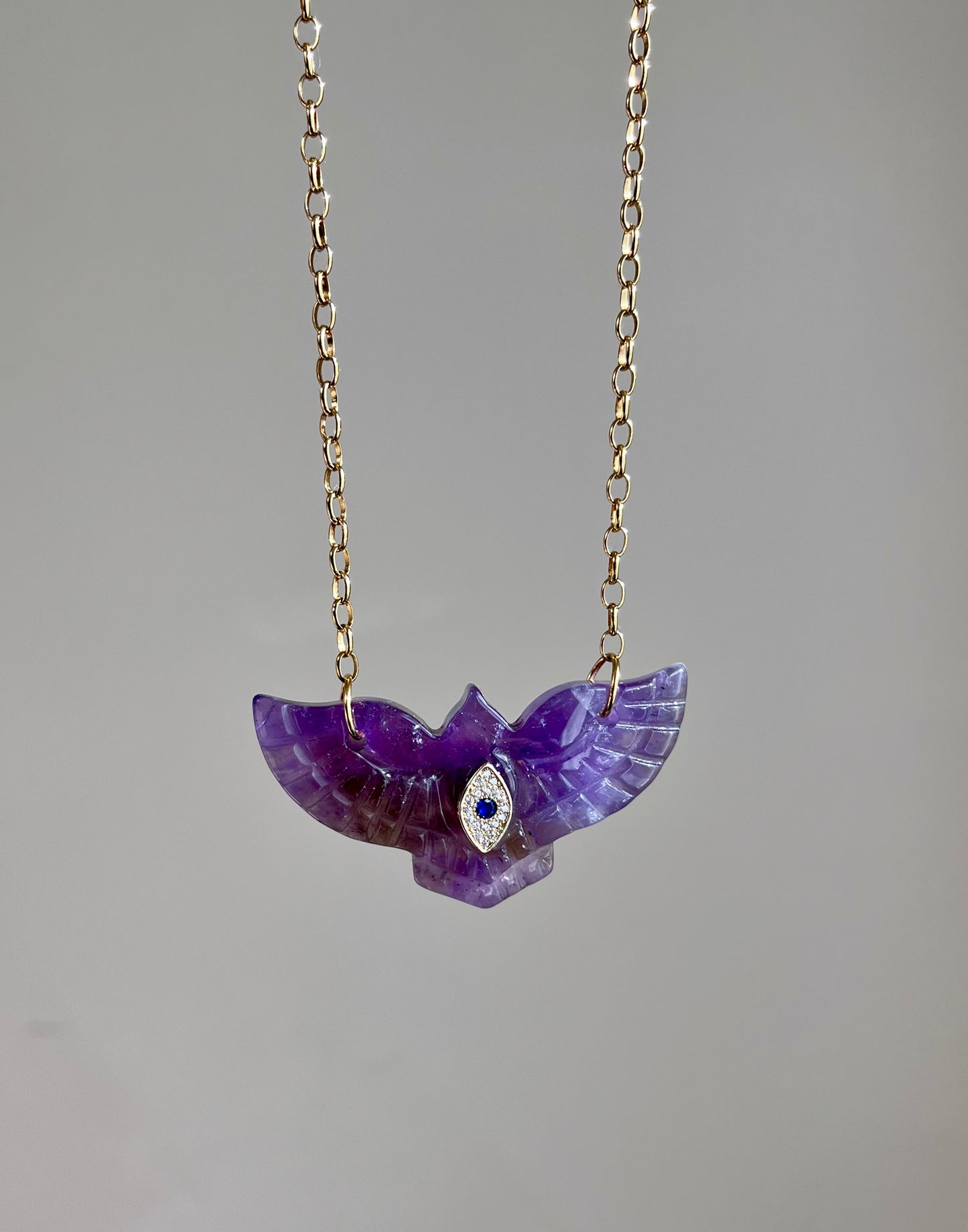 Sautoir phœnix Améthyste