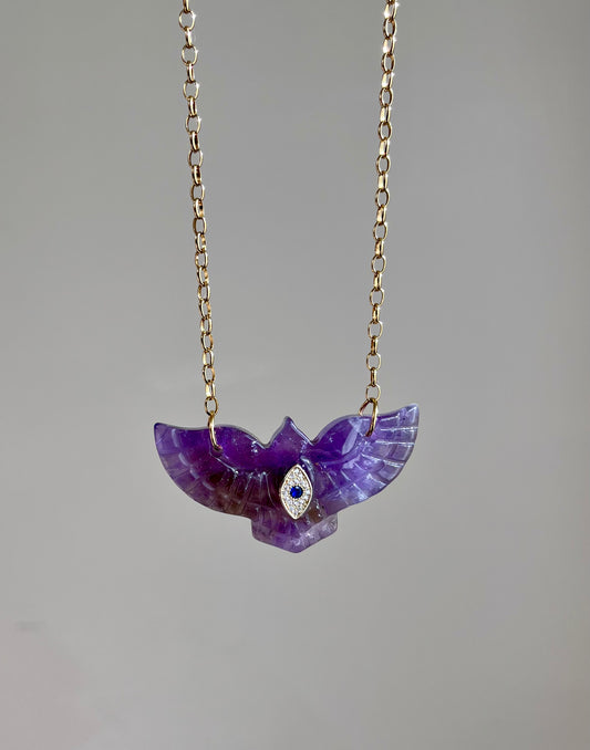 Sautoir phœnix Améthyste