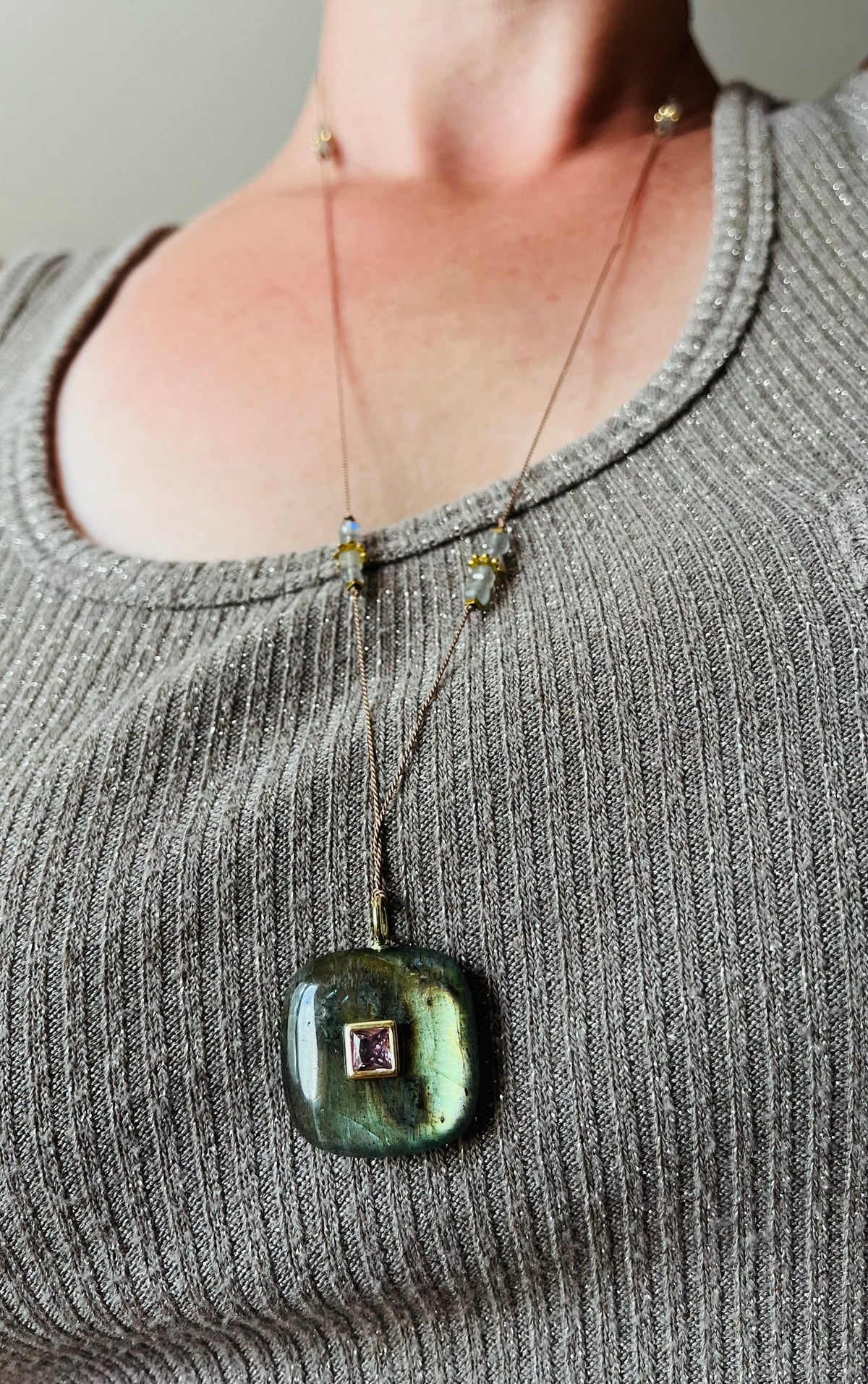Sautoir talisman Labradorite