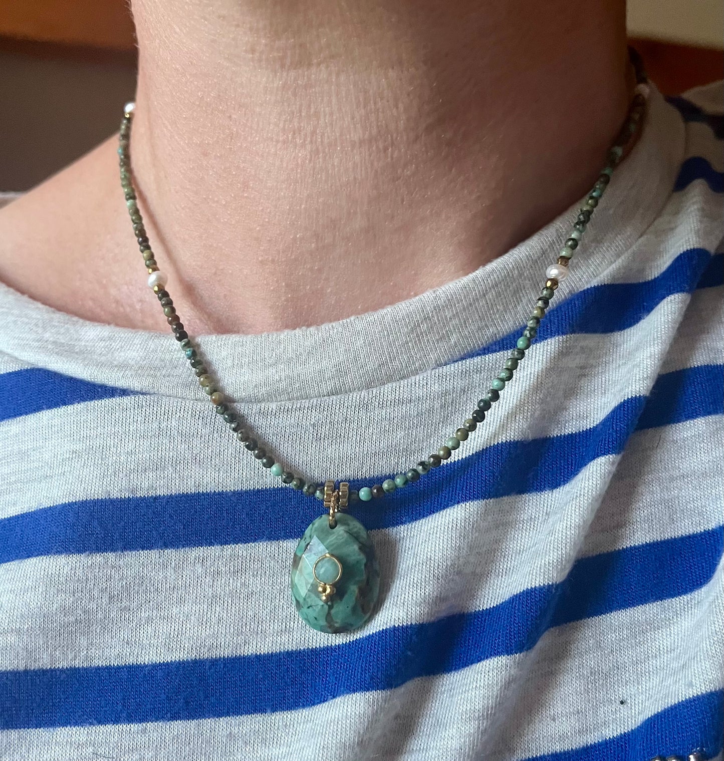 Collier sautoir talisman