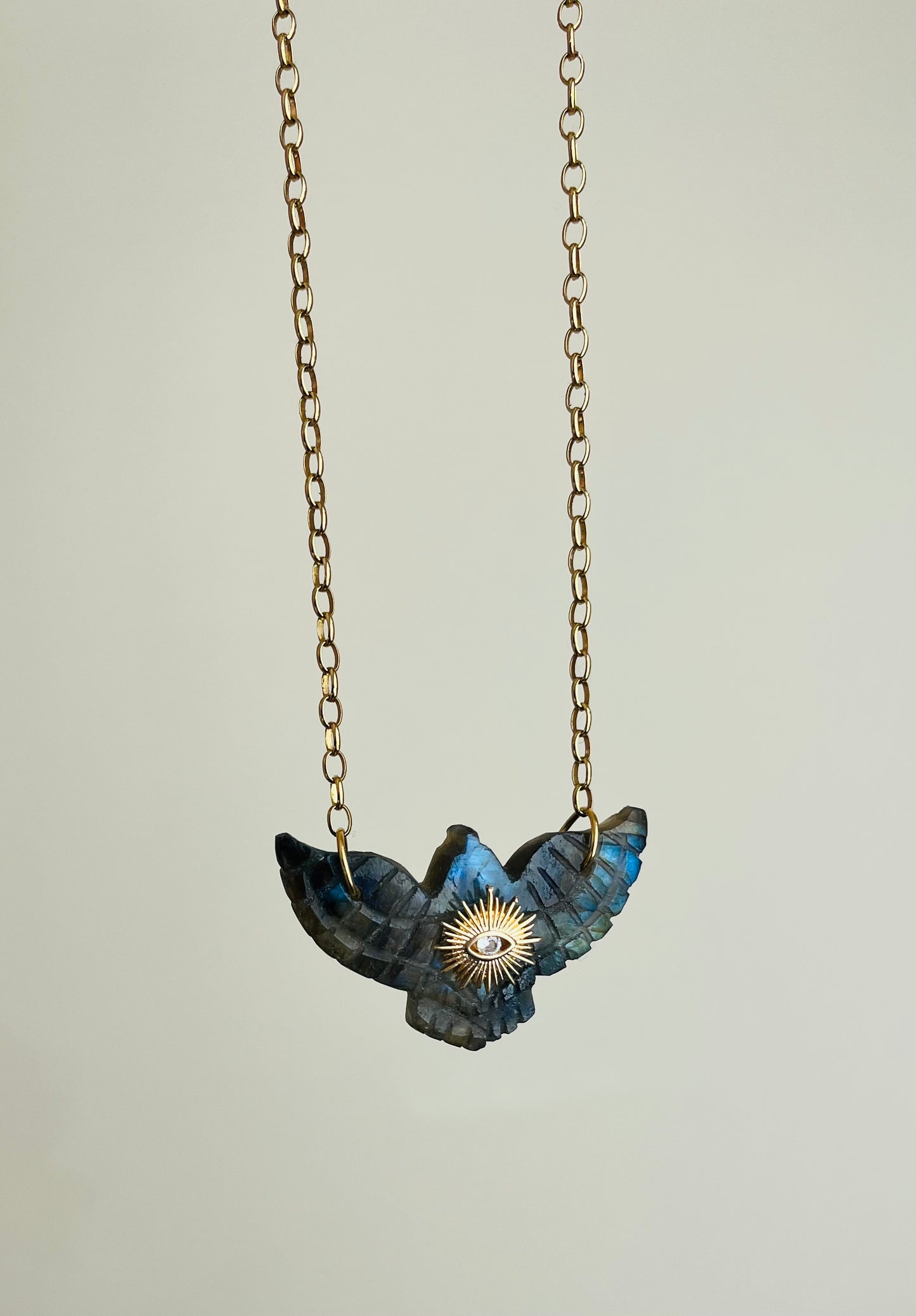 Sautoir phœnix Labradorite