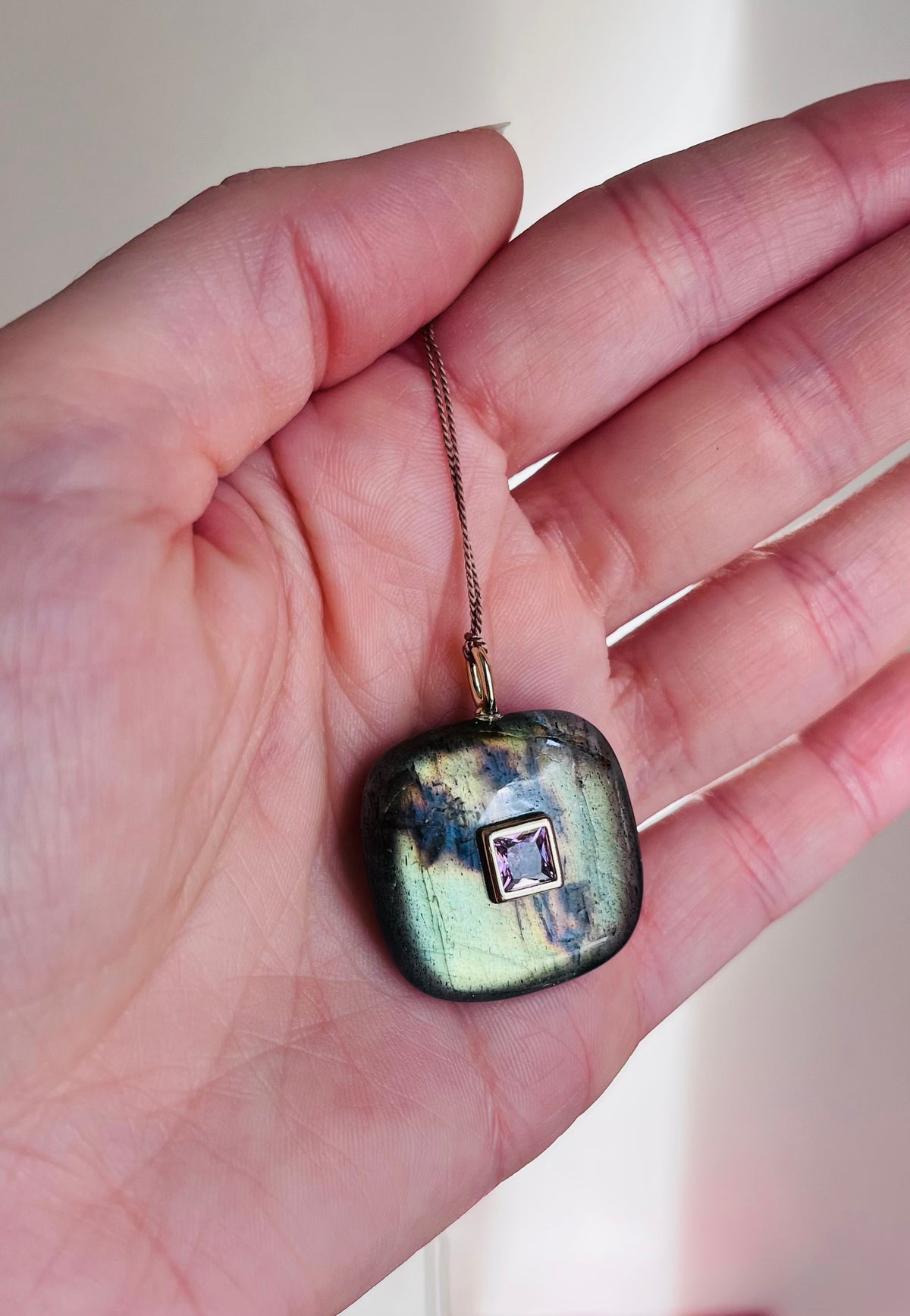 Sautoir talisman Labradorite