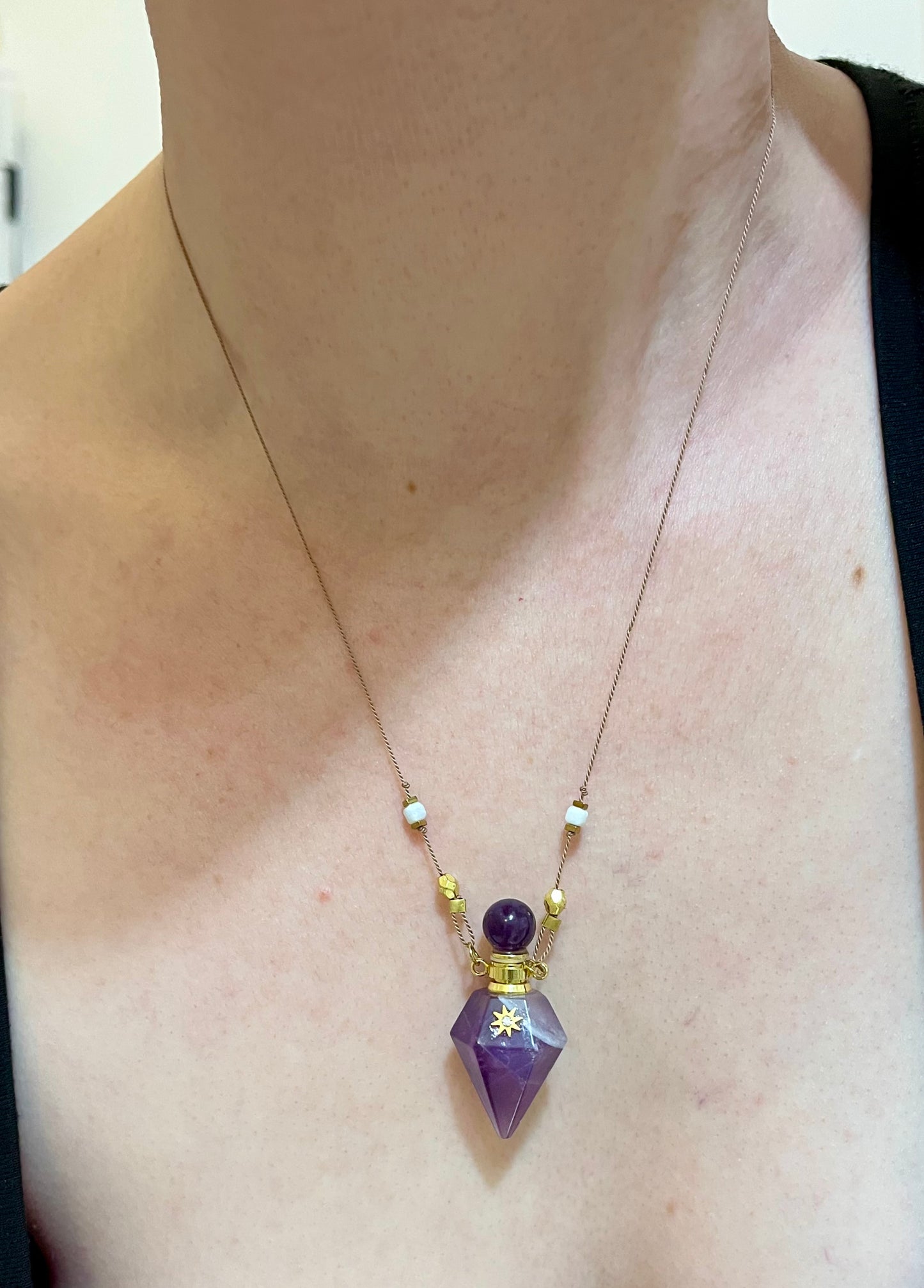 Collier fiole Améthyste