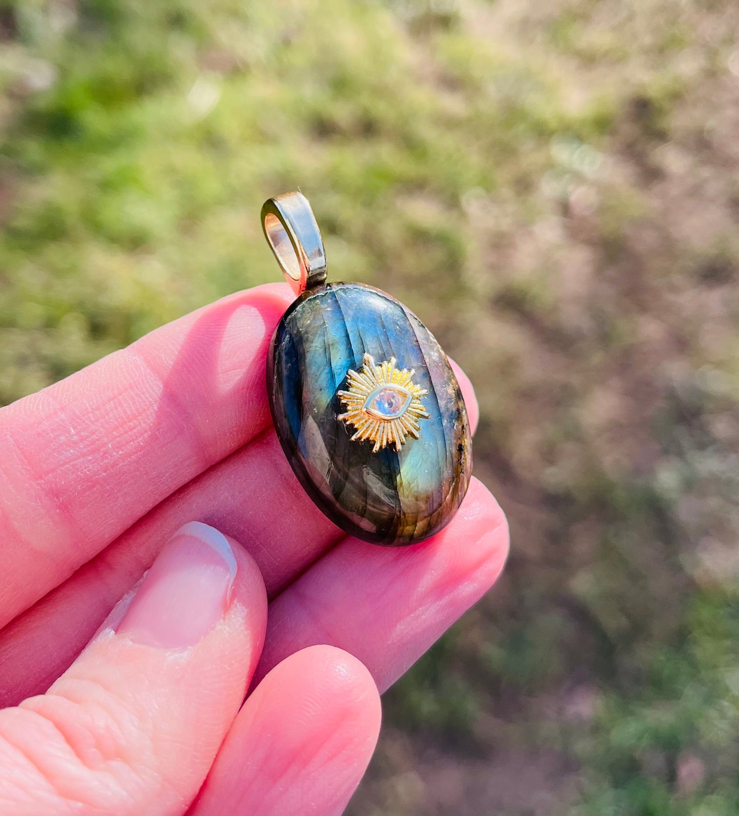 Pendentif Labradorite - Protection, Éloignement des énergies négatives