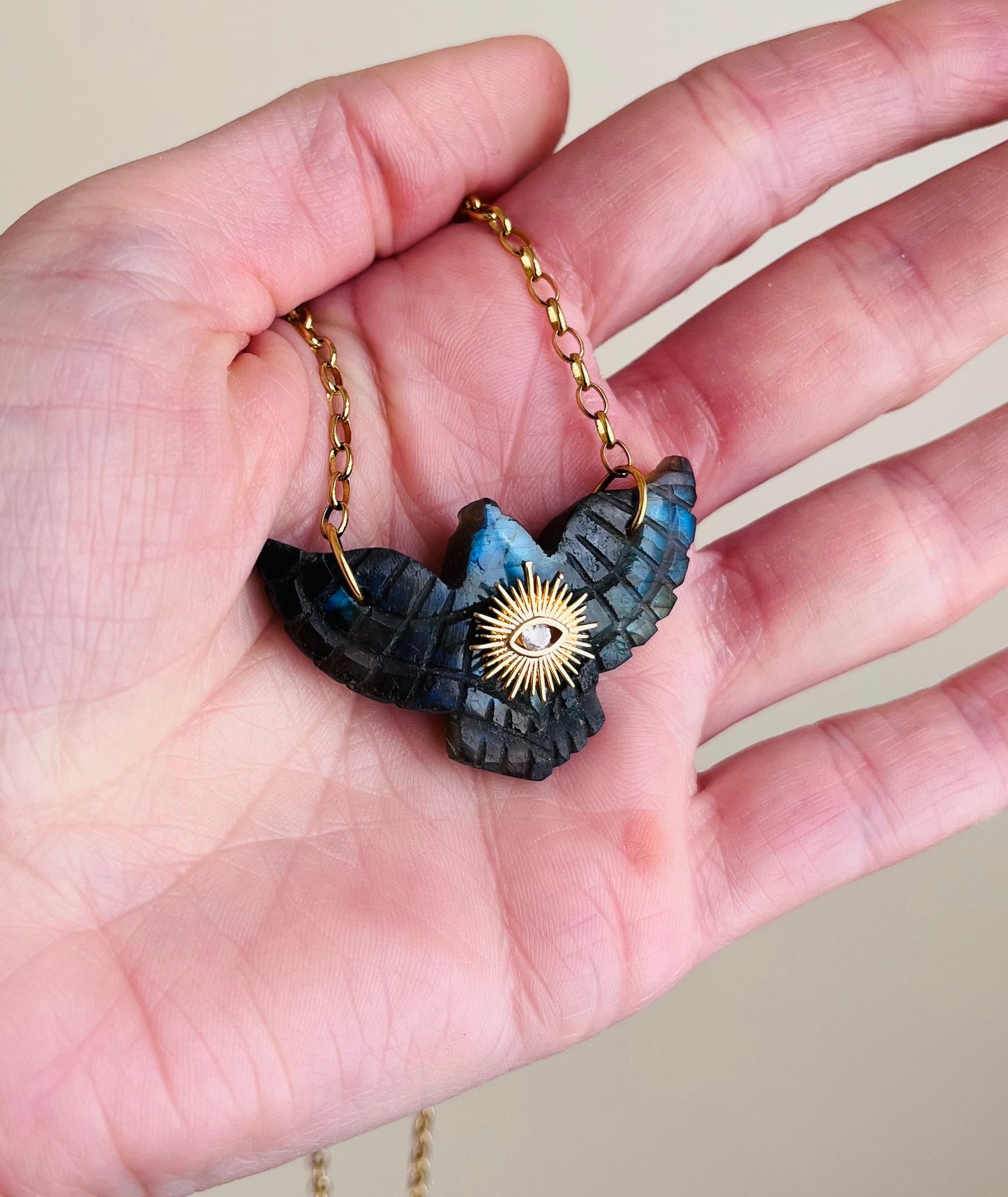 Sautoir phœnix Labradorite