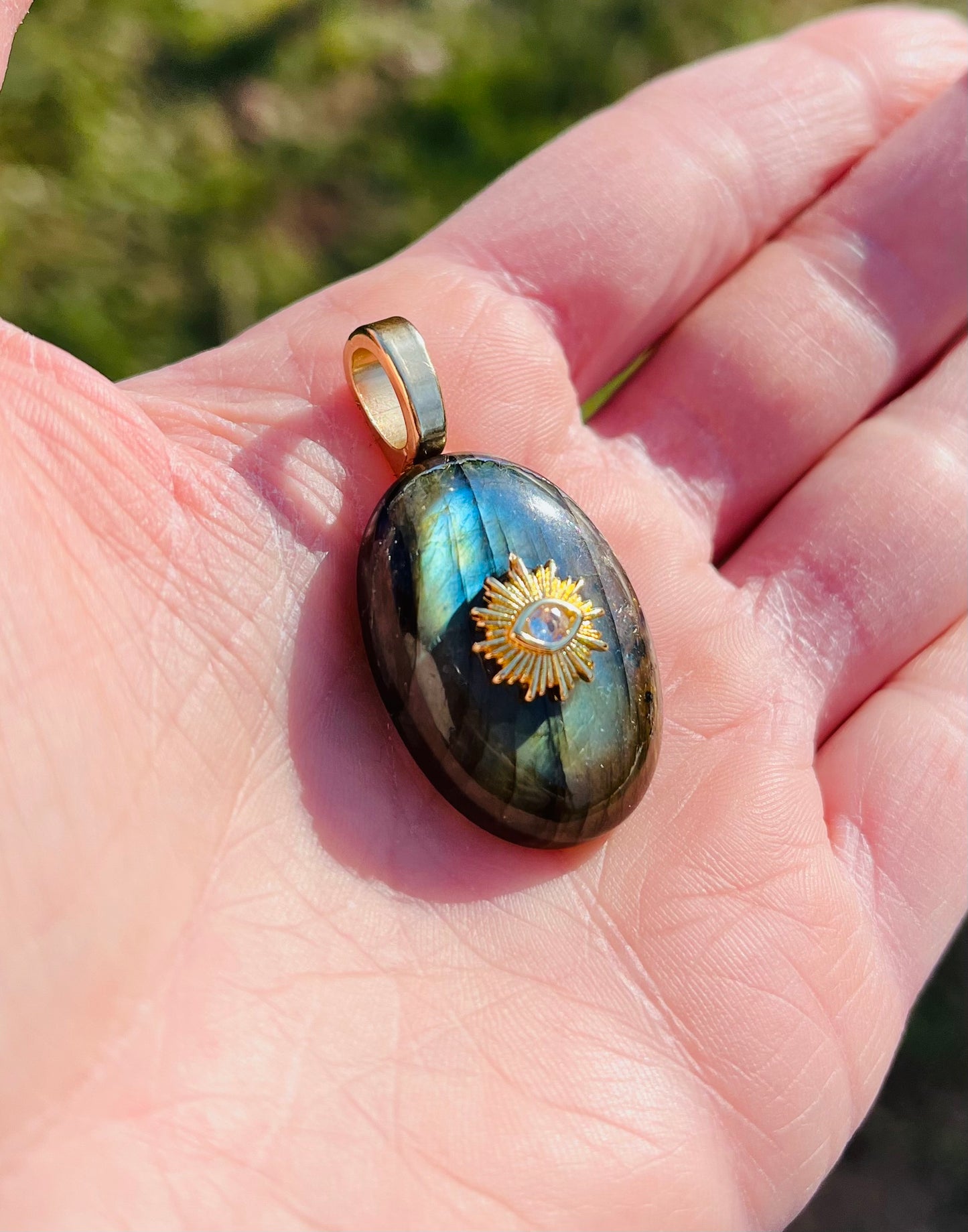 Pendentif Labradorite - Protection, Éloignement des énergies négatives