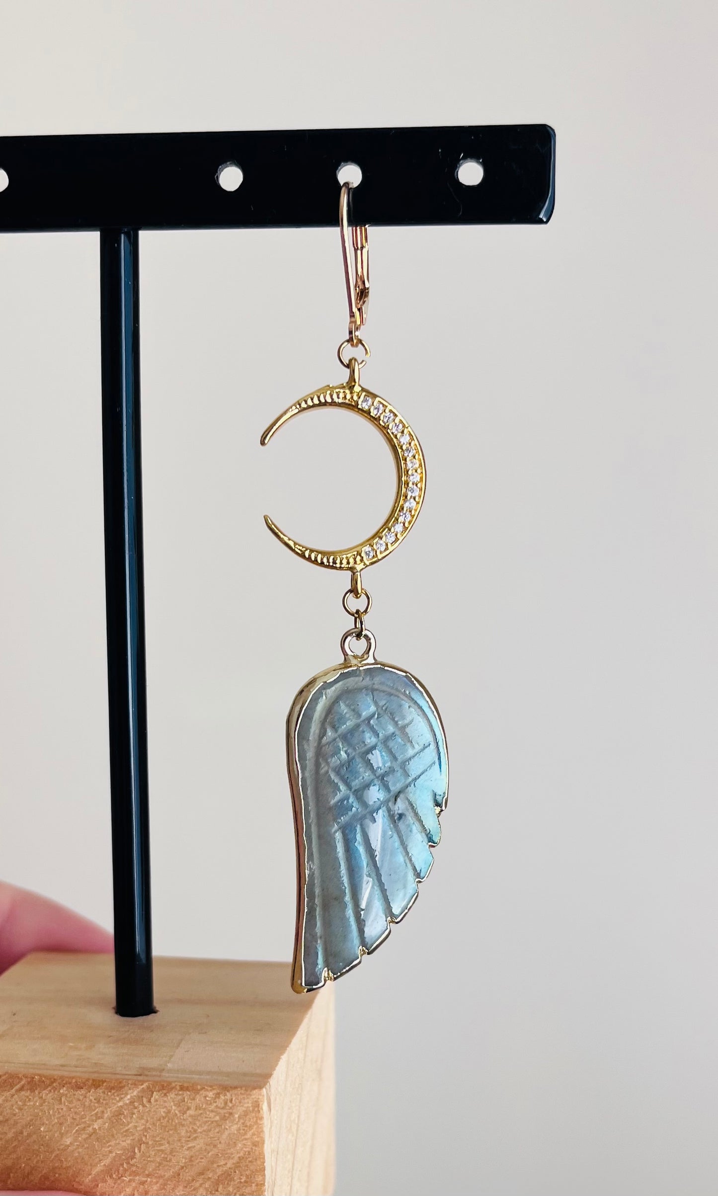 Mono boucle aile Labradorite