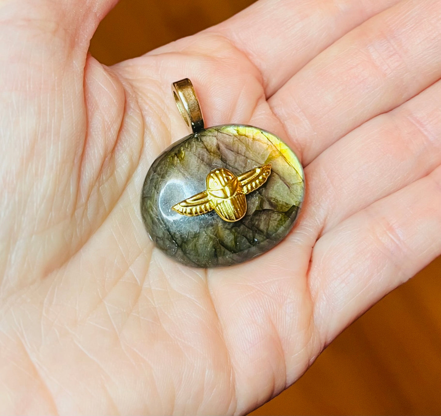 Pendentif talisman protecteur Labradorite