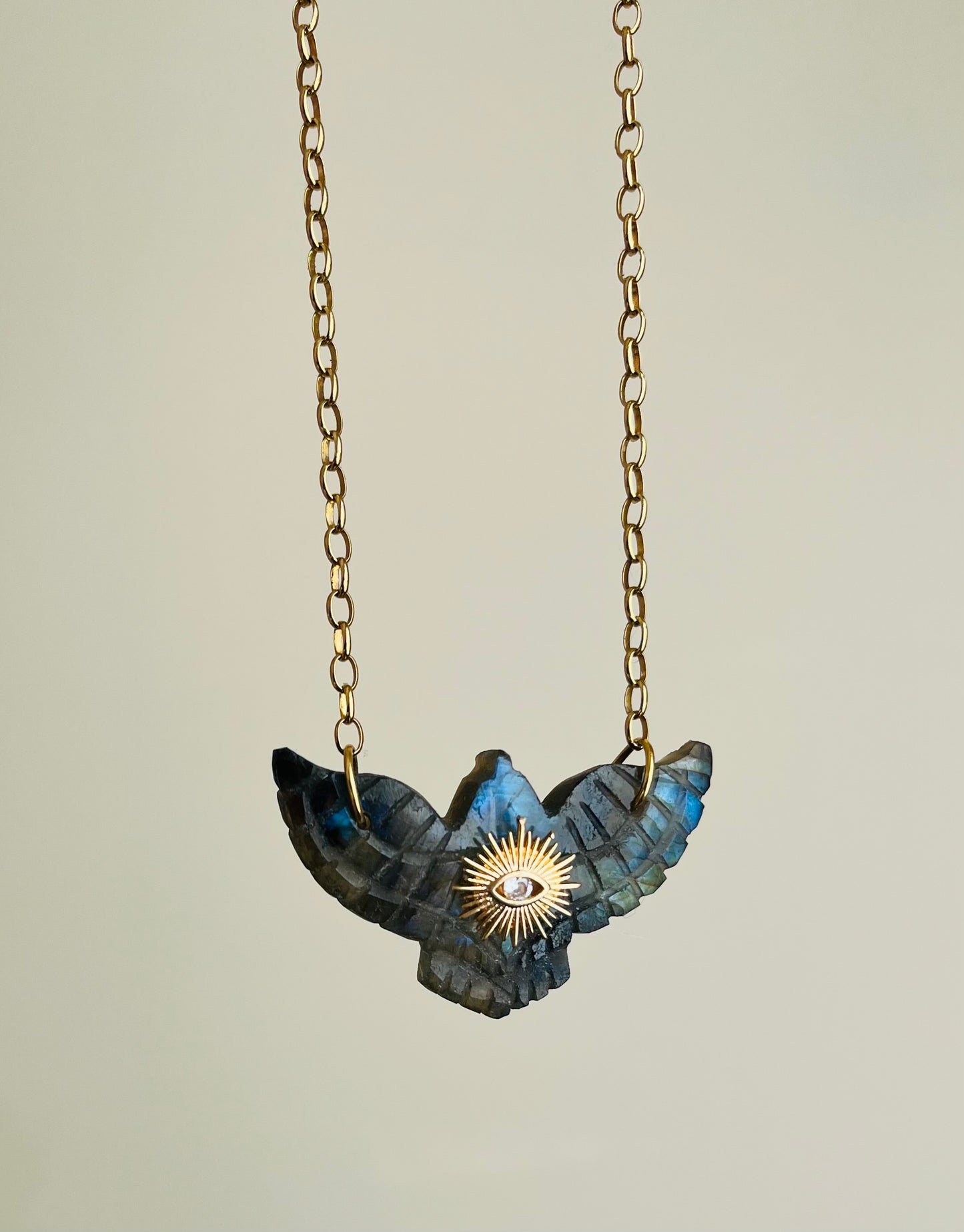 Sautoir phœnix Labradorite