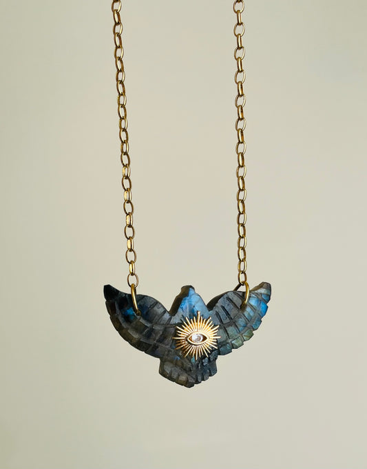 Sautoir phœnix Labradorite