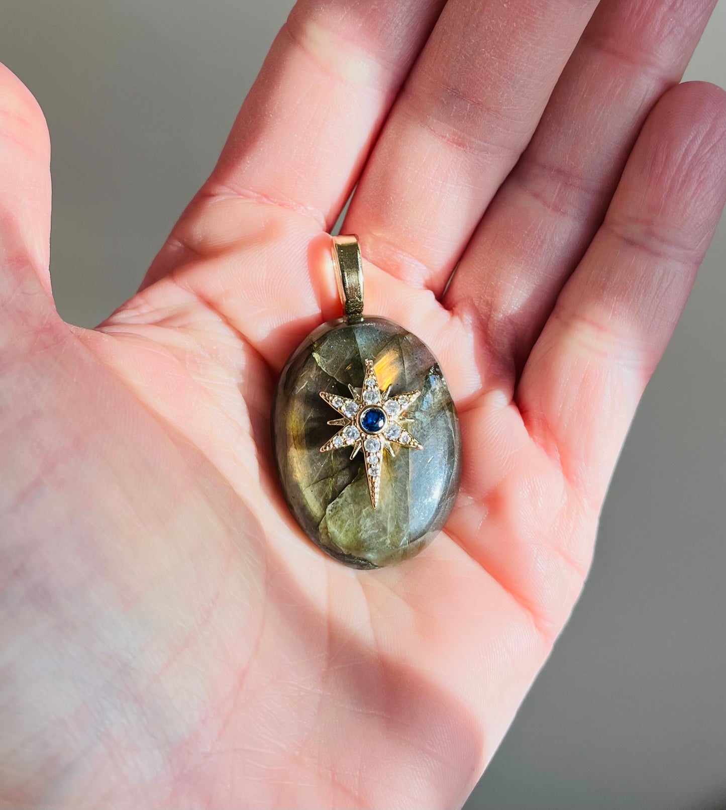 Pendentif talisman protecteur Labradorite
