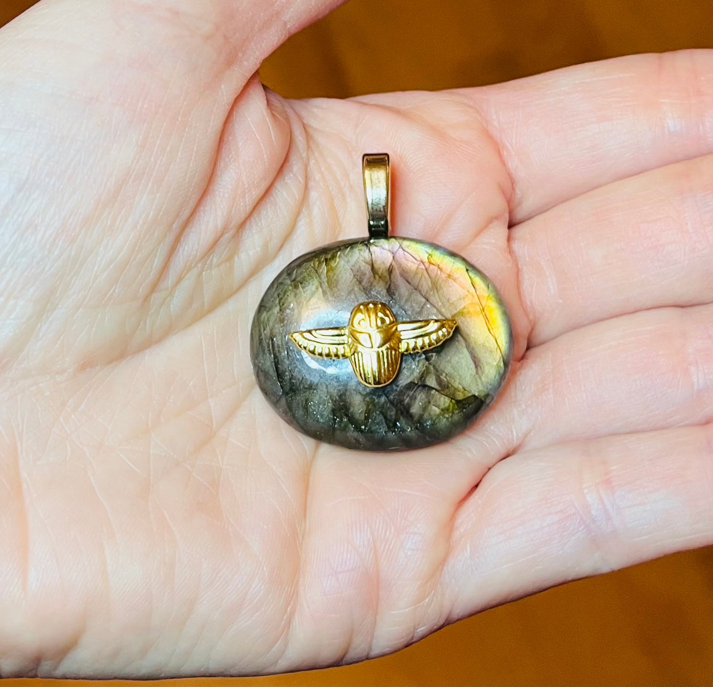 Pendentif talisman protecteur Labradorite