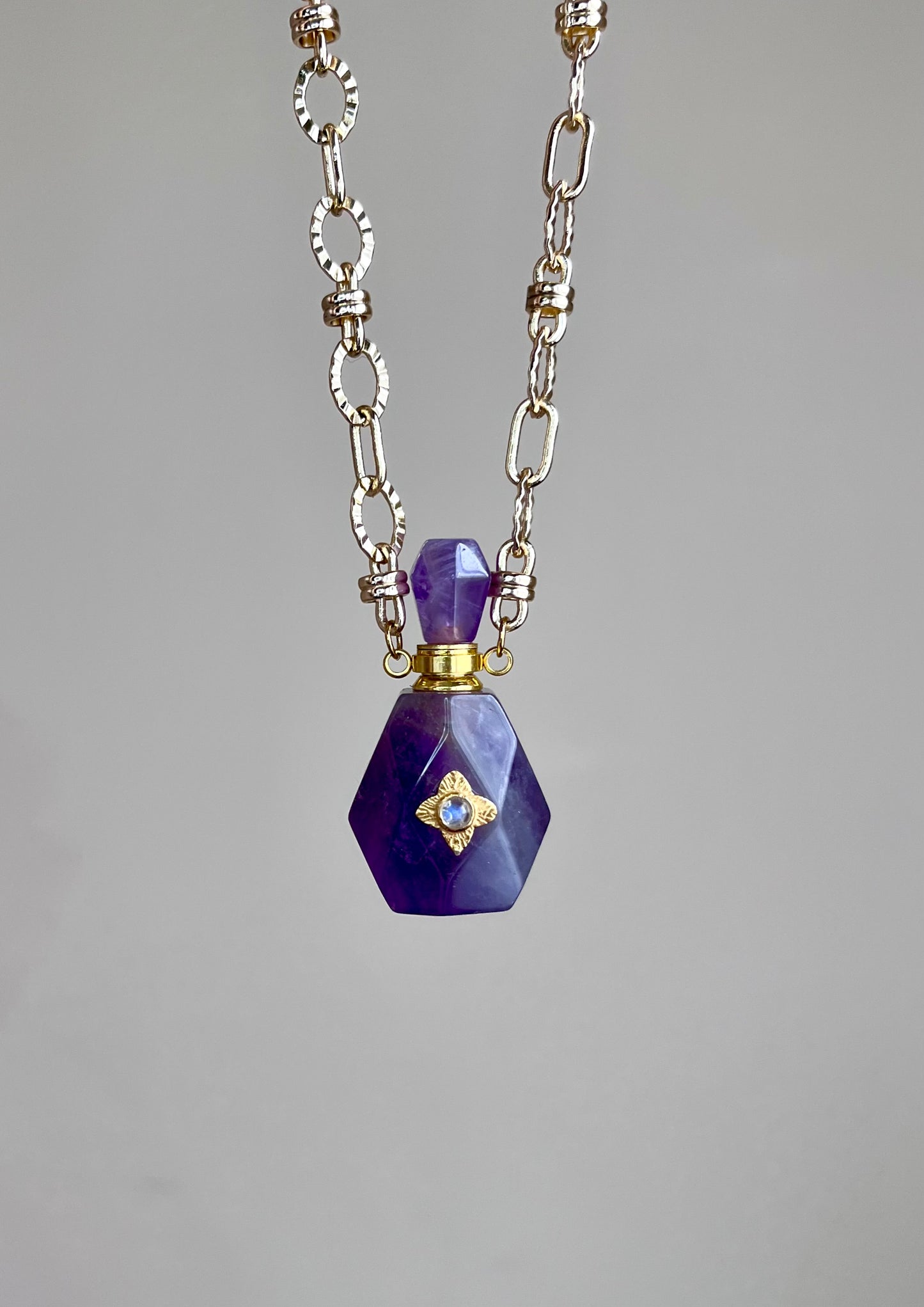 Collier fiole Améthyste