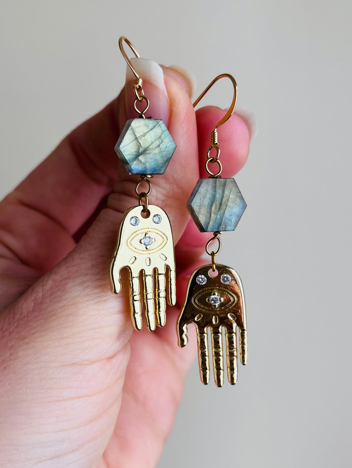 Boucles d’oreilles Labradorite