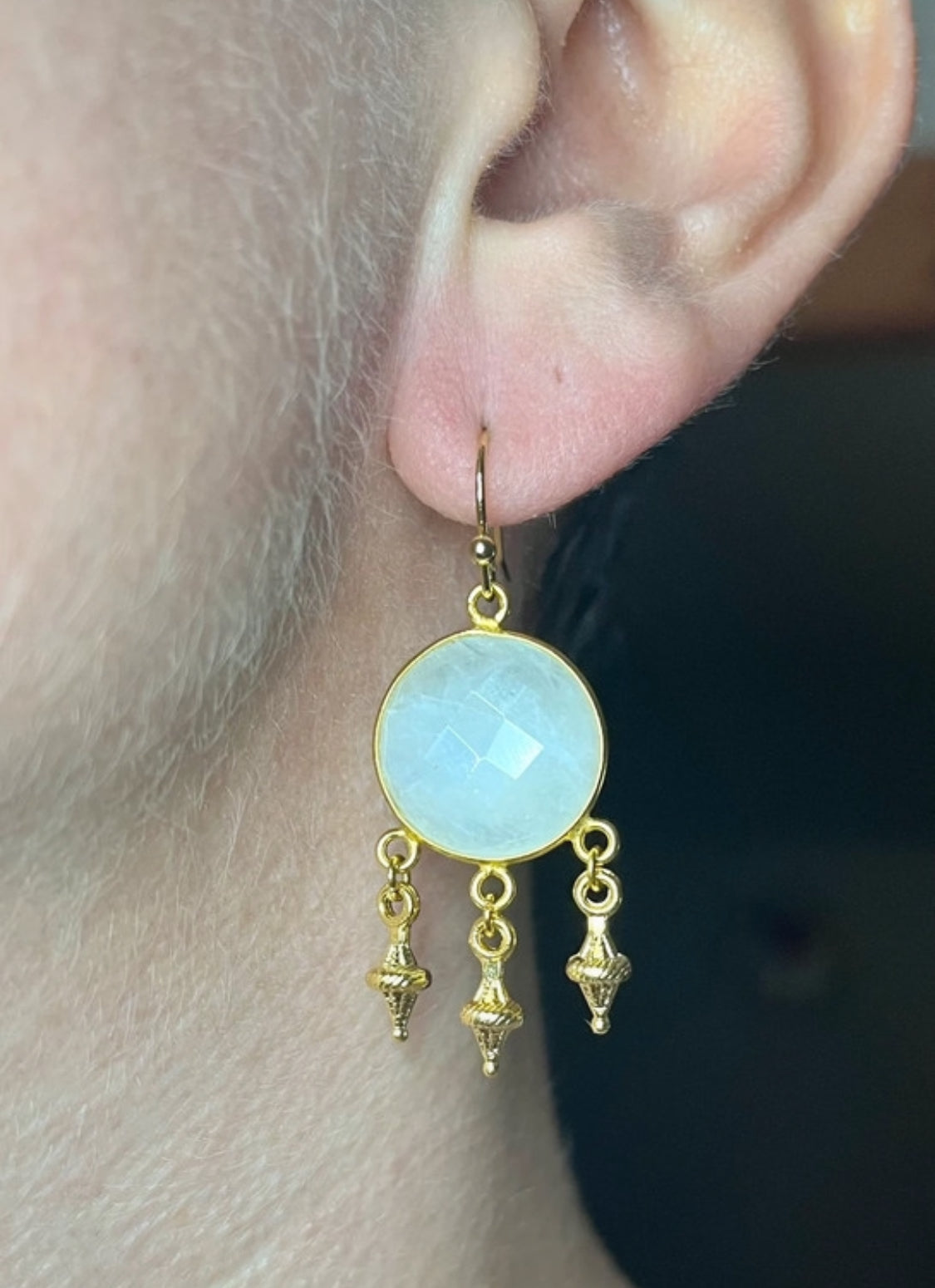 Boucles d’oreilles Pierre de Lune