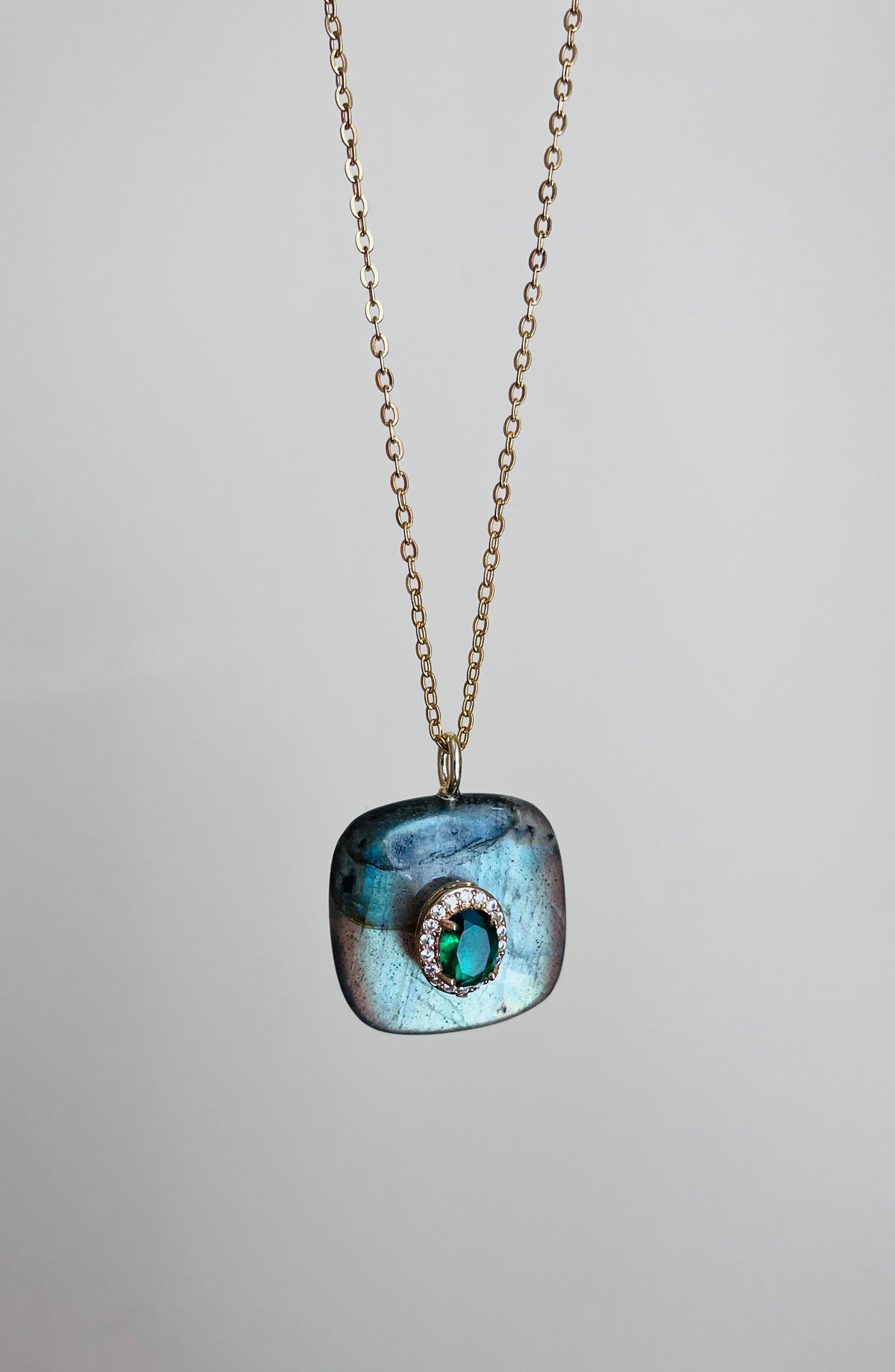 Sautoir grigri Labradorite