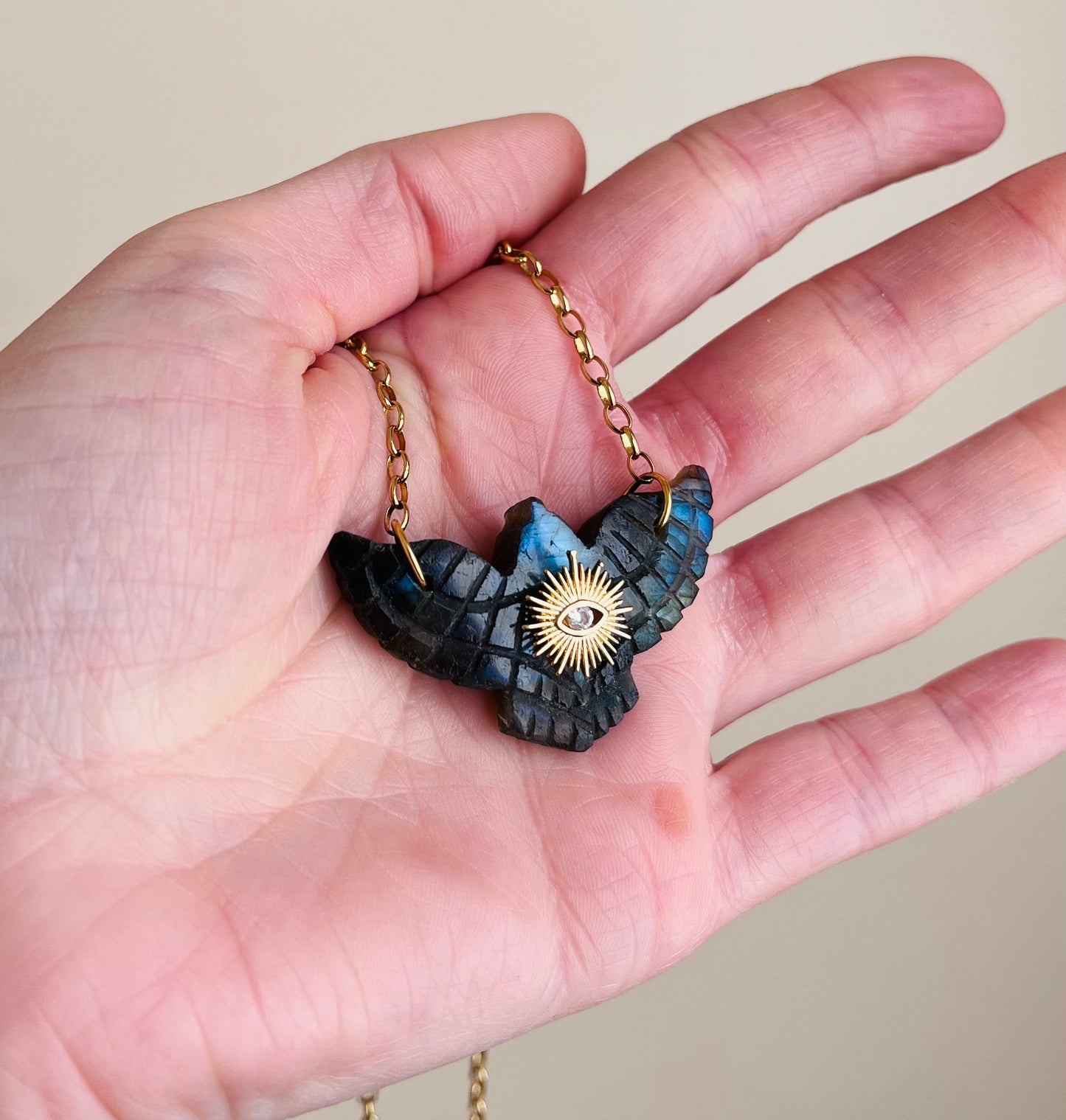 Sautoir phœnix Labradorite