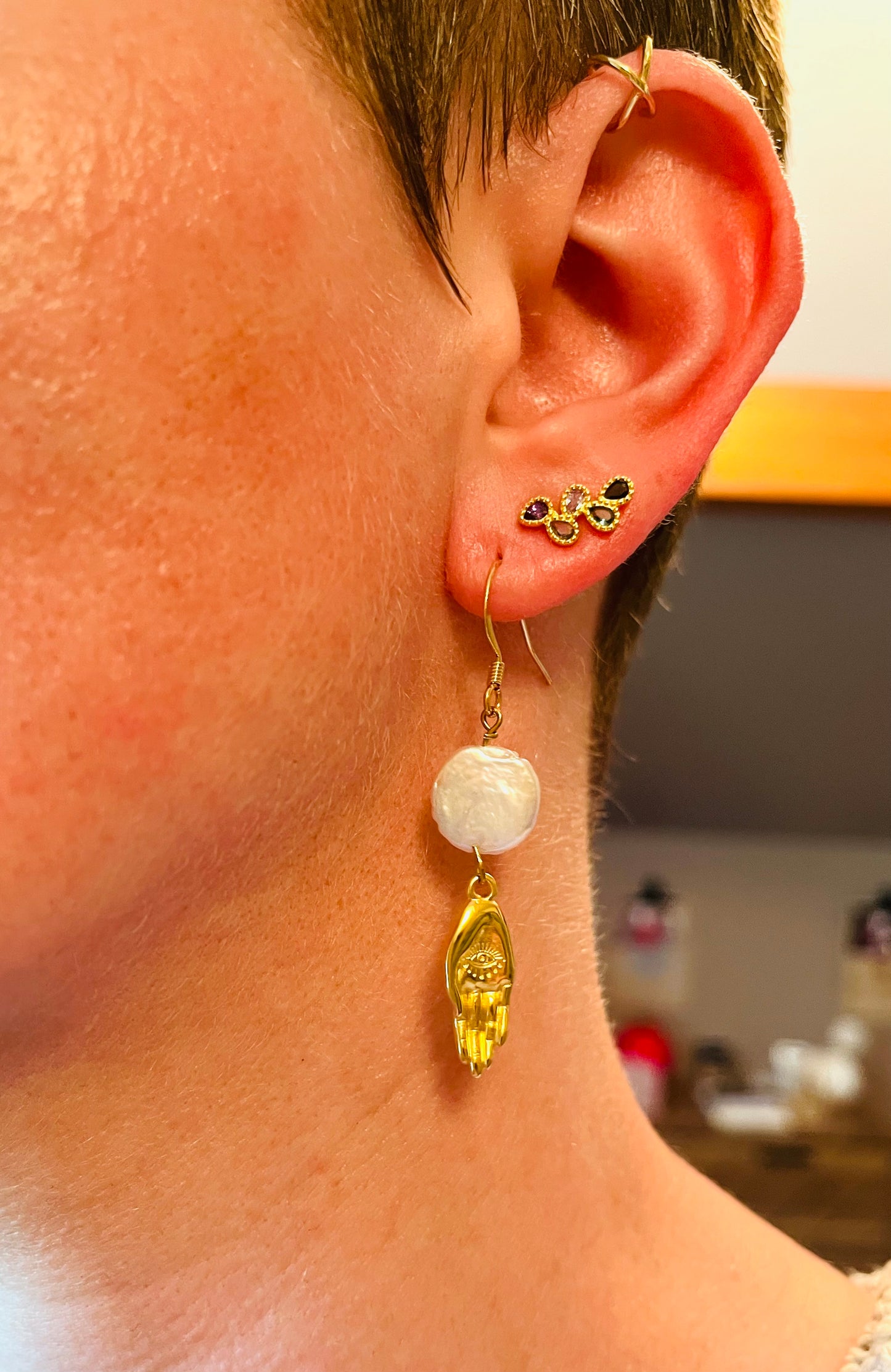 Boucles d’oreilles Perles d’eau douce