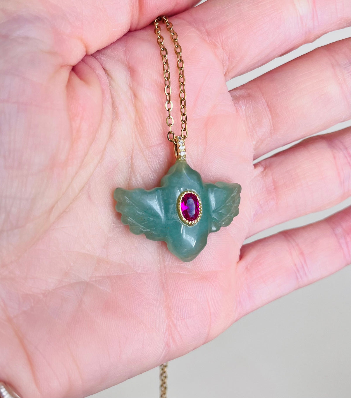 Sautoir talisman Aventurine
