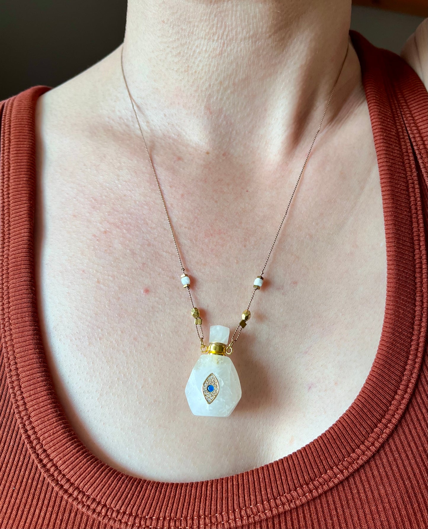 Collier fiole Quartz